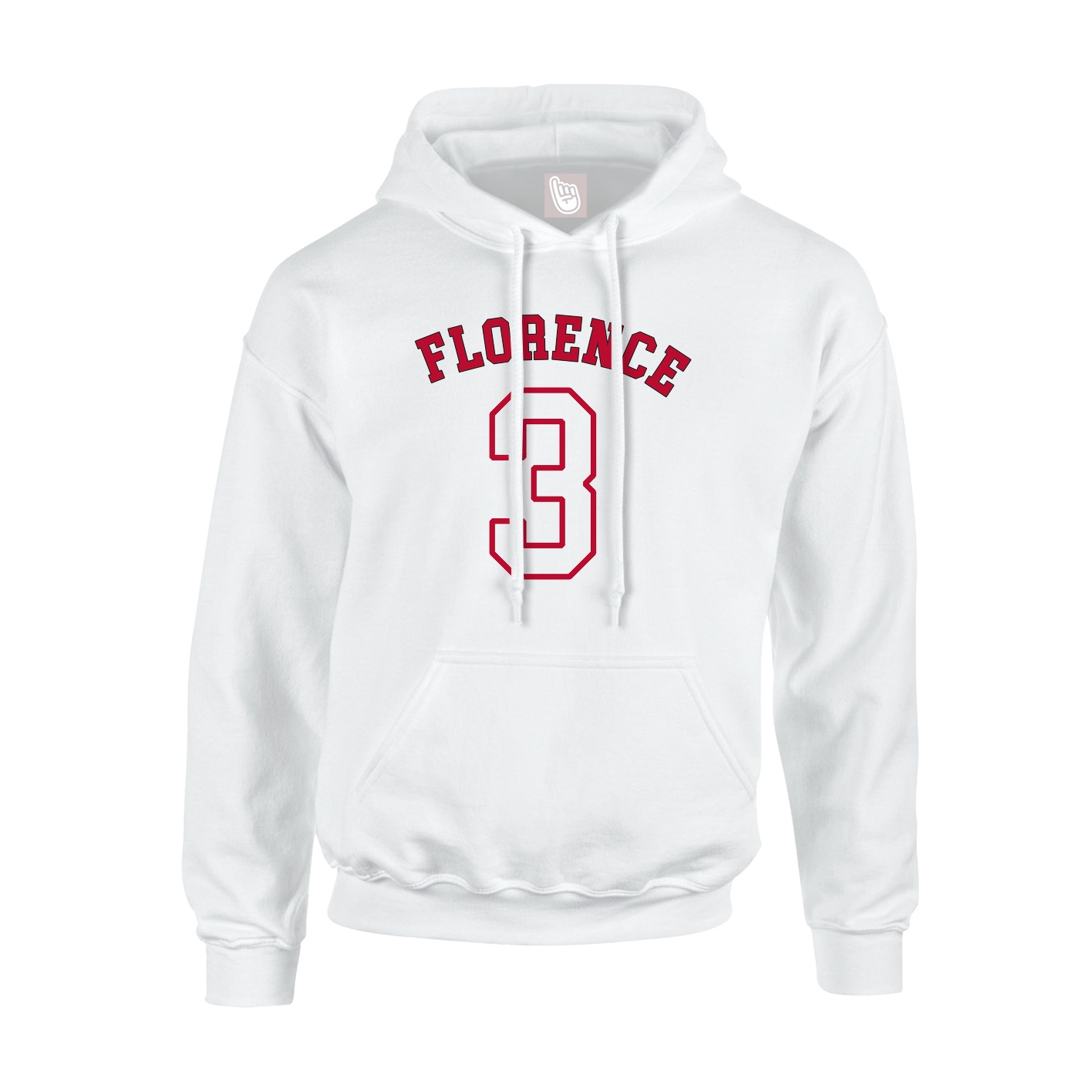 Youth Hoodie — Shirsey Arch in White