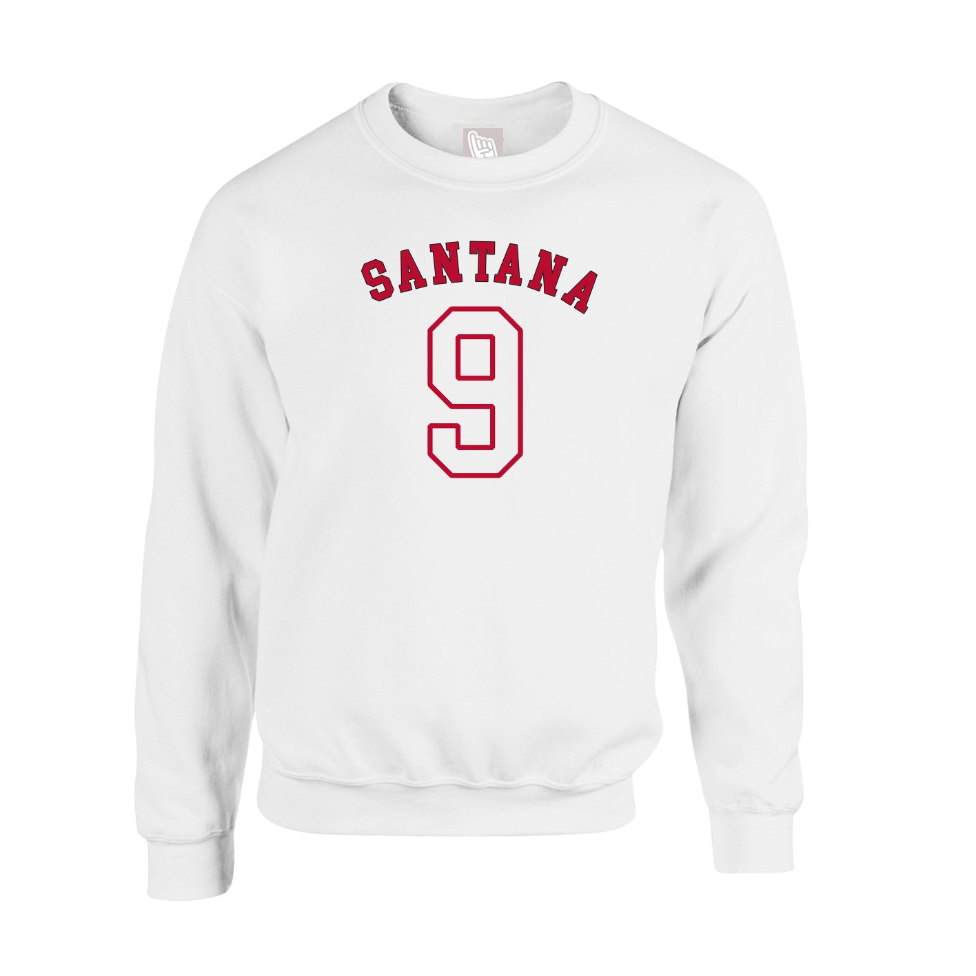 Fleece Crew — Shirsey Arch in White