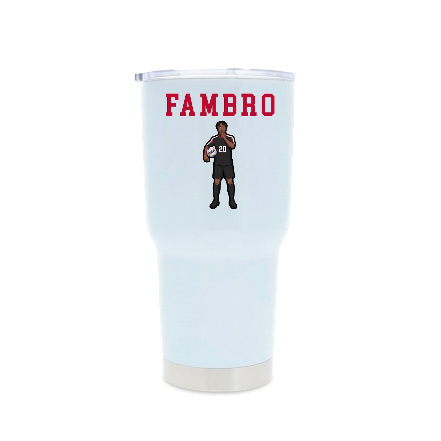 30oz Stainless Steel Tumbler — Shirsey in White