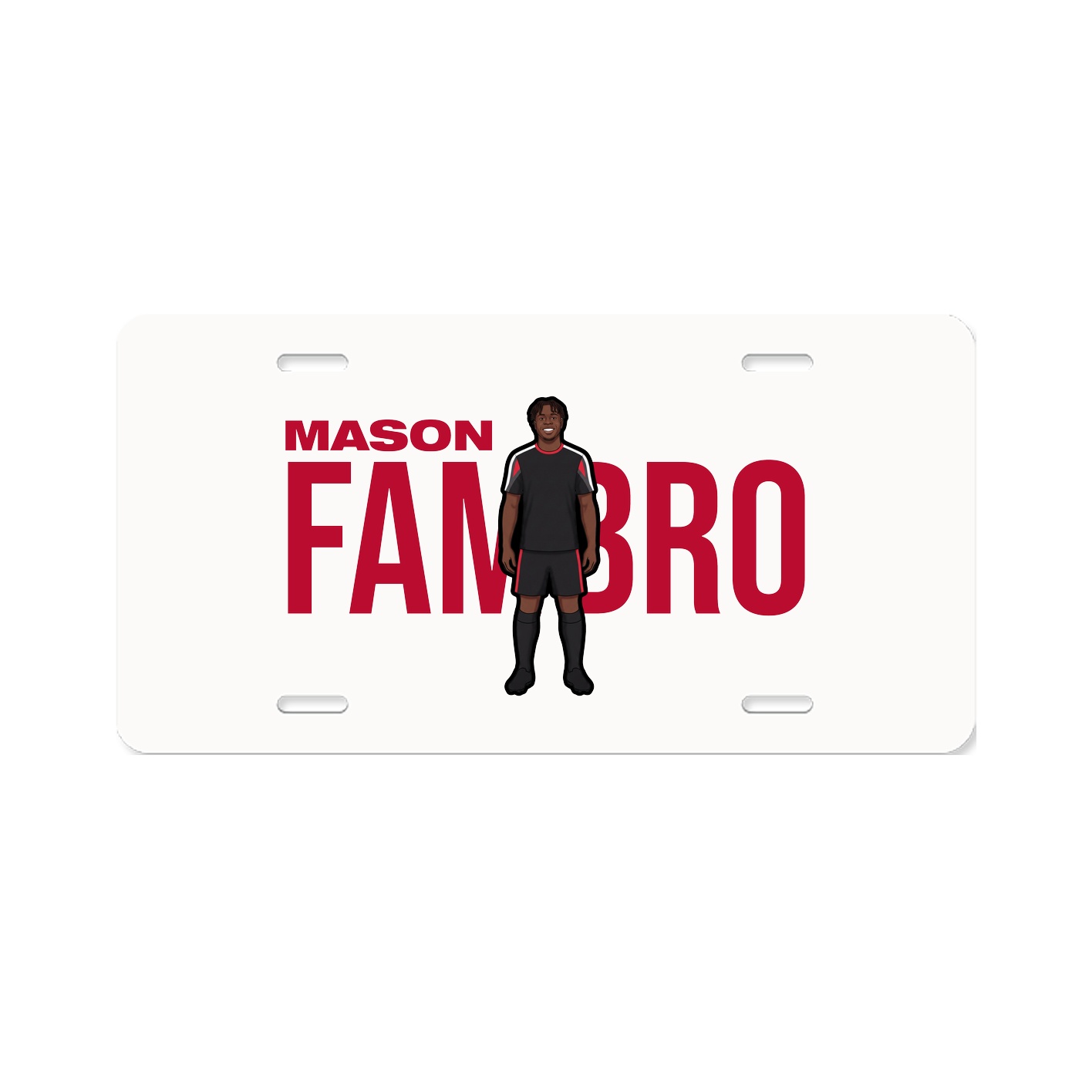 License Plate — Player Name in Classic