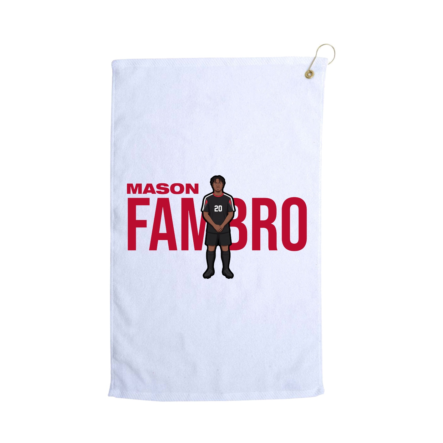 Golf Towel — Player Name in White