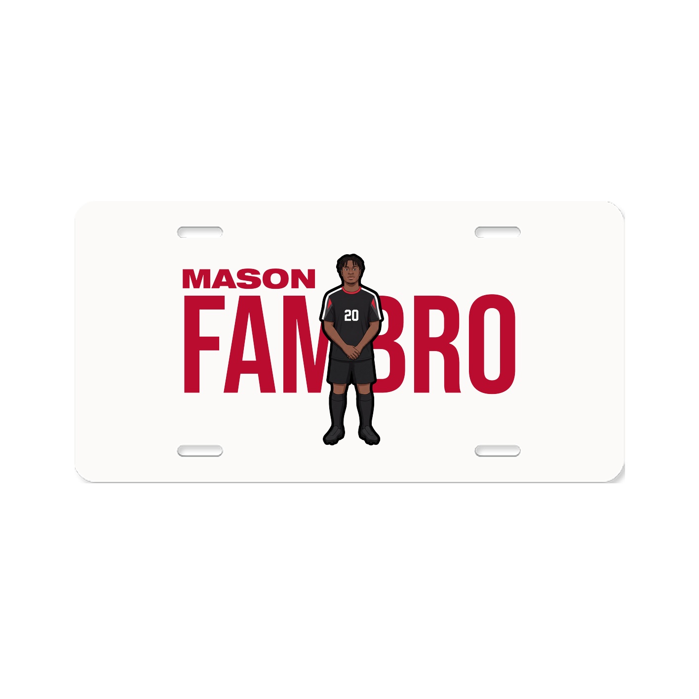 License Plate — Player Name in Classic