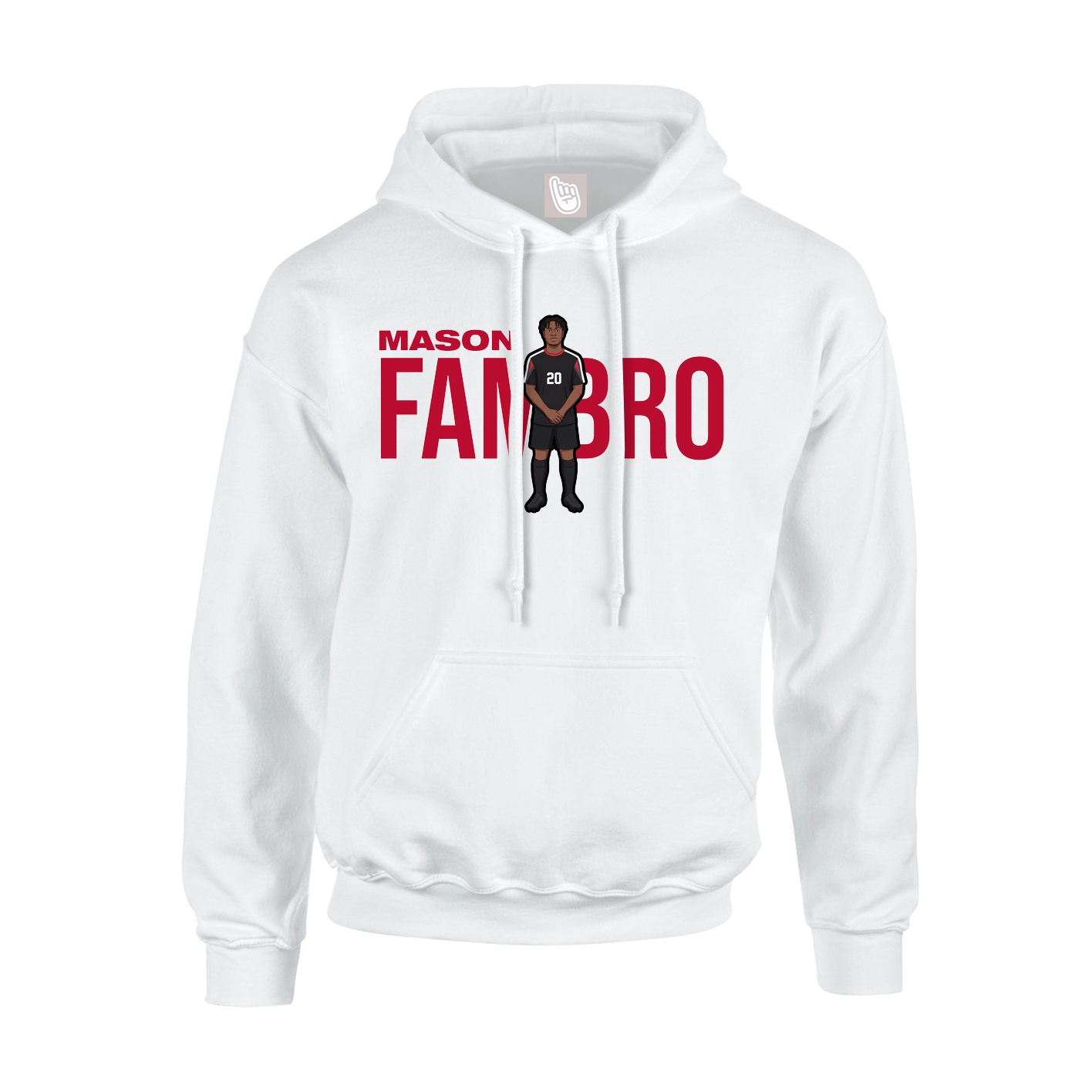 Hoodie — Player Name in White