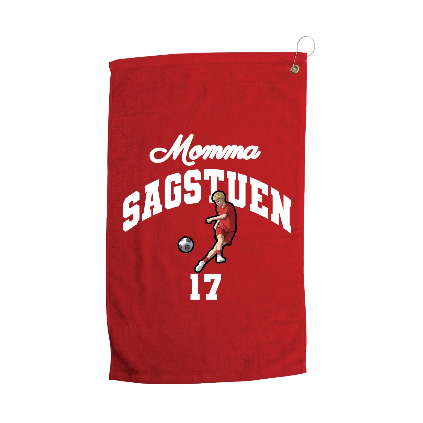 Golf Towel — Mothers Day Arch in Red