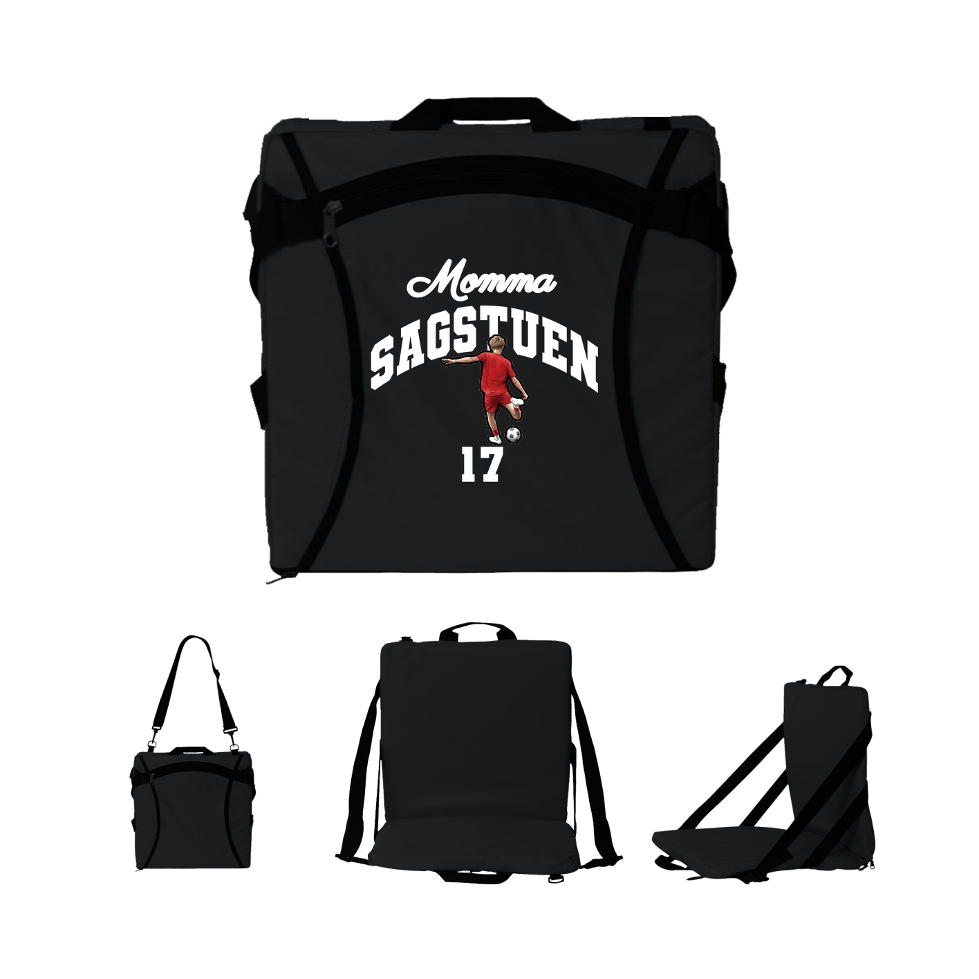 Folding Stadium Seat — Mothers Day Arch in Black