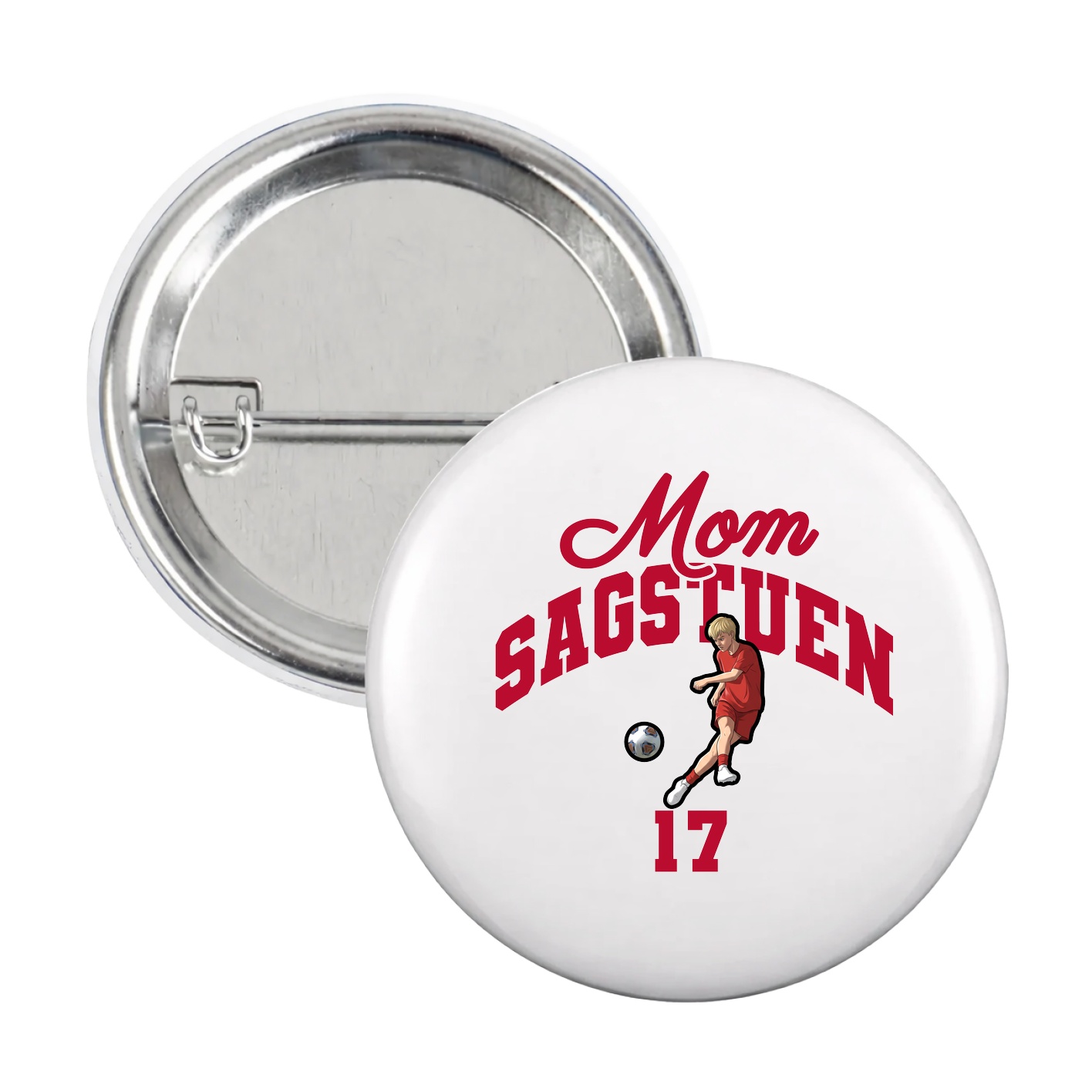 Game Day Button — Mothers Day Arch in White