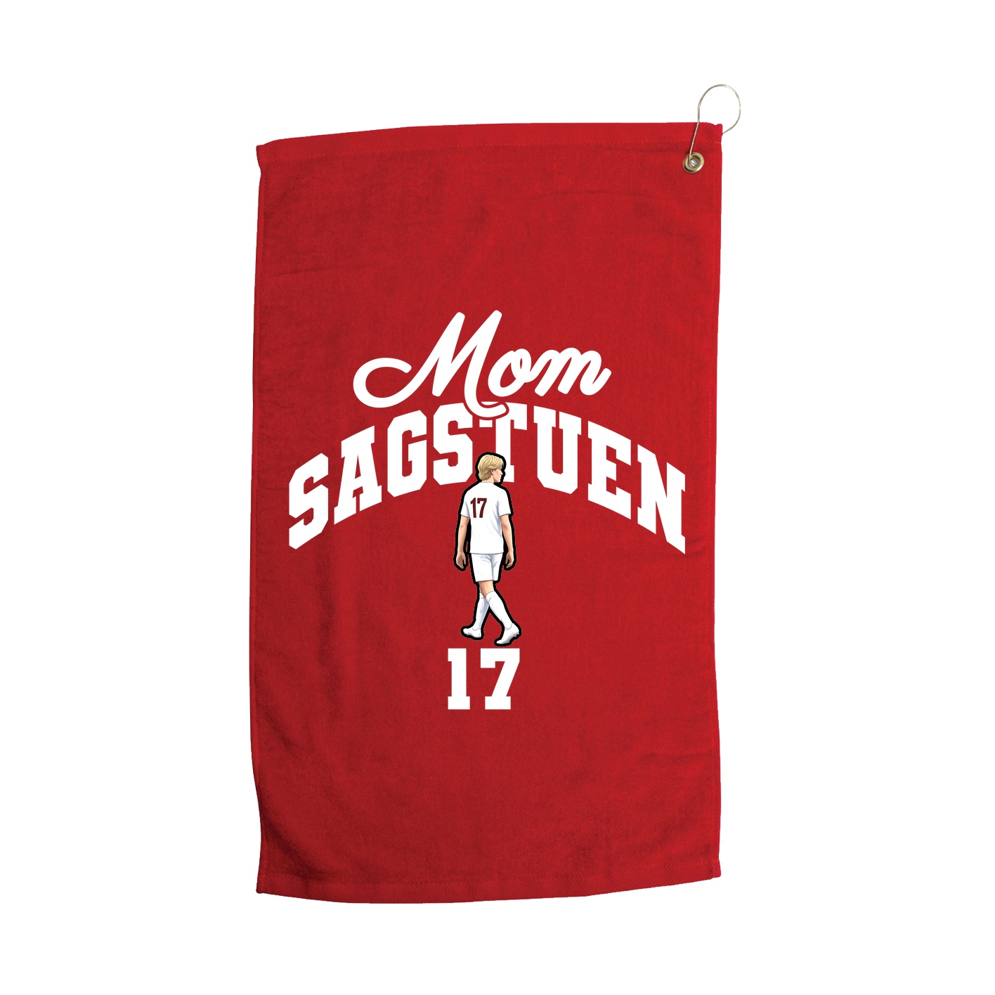 Golf Towel — Mothers Day Arch in Red