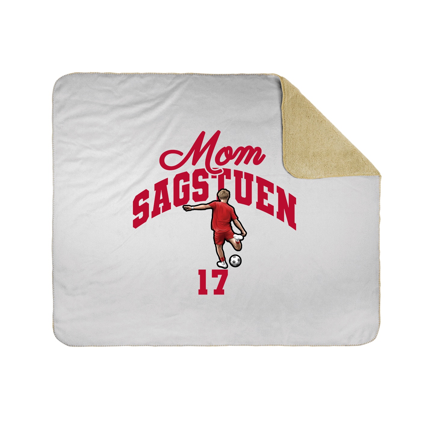 Throw Blanket — Mothers Day Arch in White