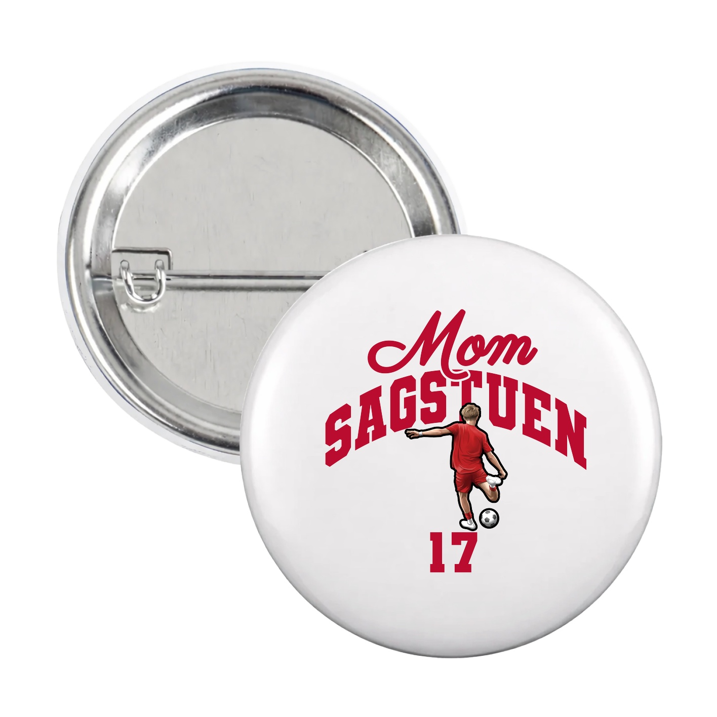 Game Day Button — Mothers Day Arch in White
