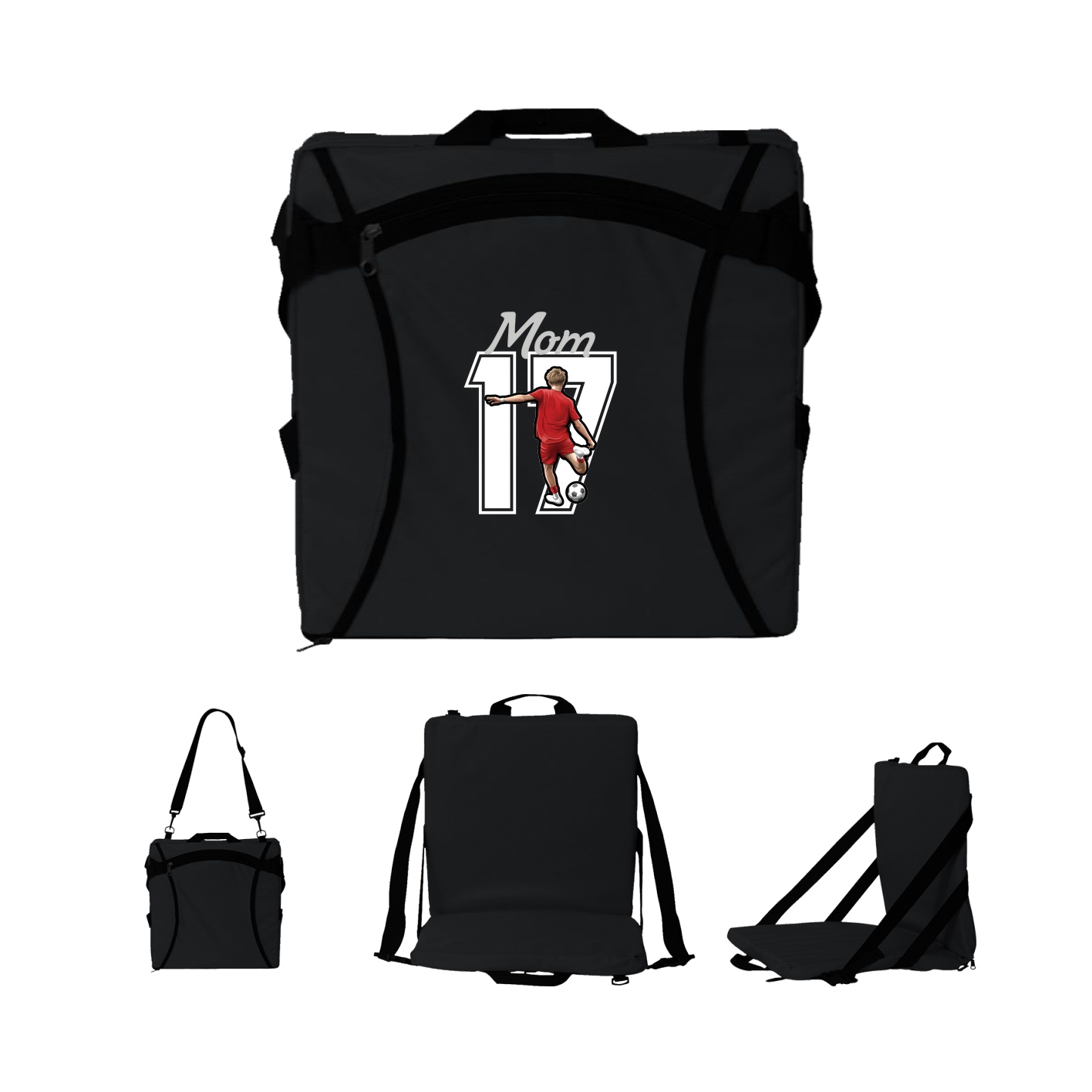 Folding Stadium Seat — Mothers Day Shirsey in Black
