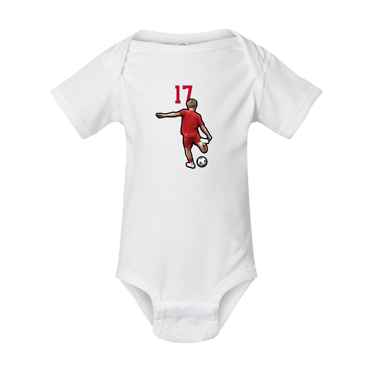 Baby Onesie — Number Top in White