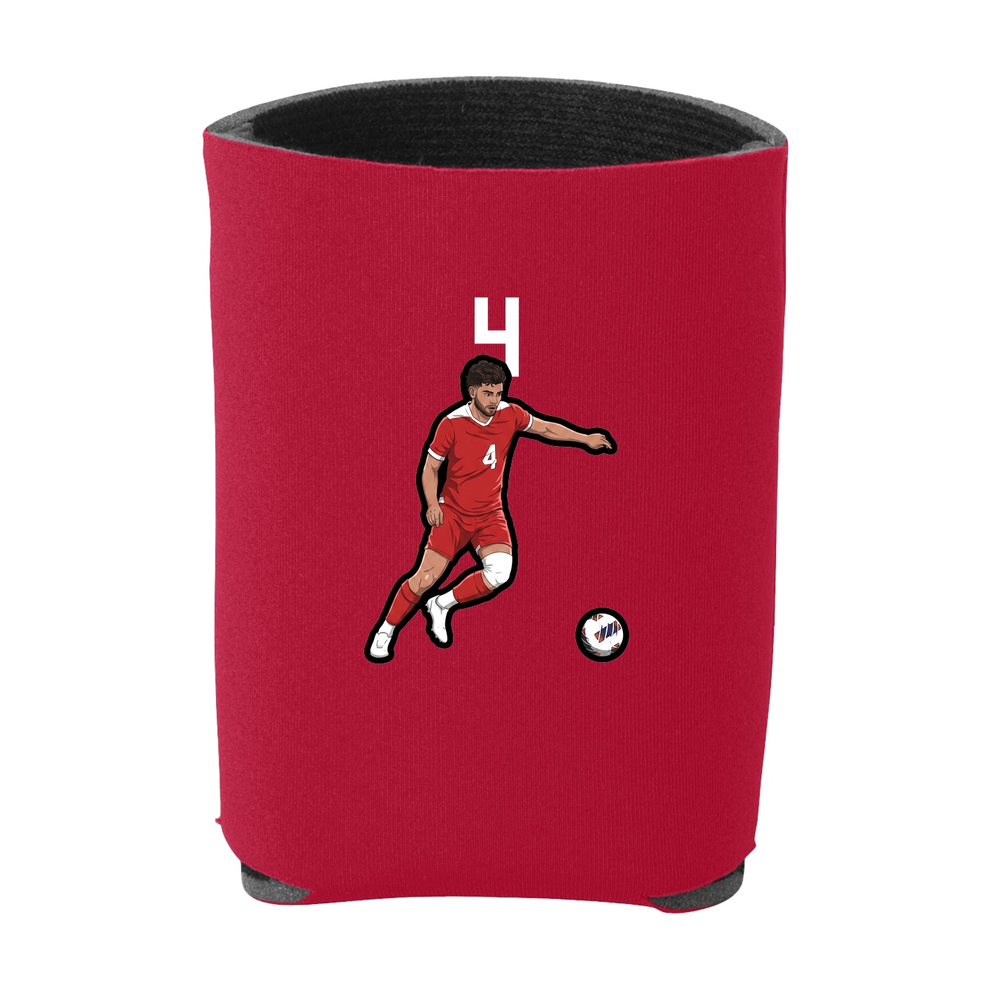 Can Holder — Number Top in Red