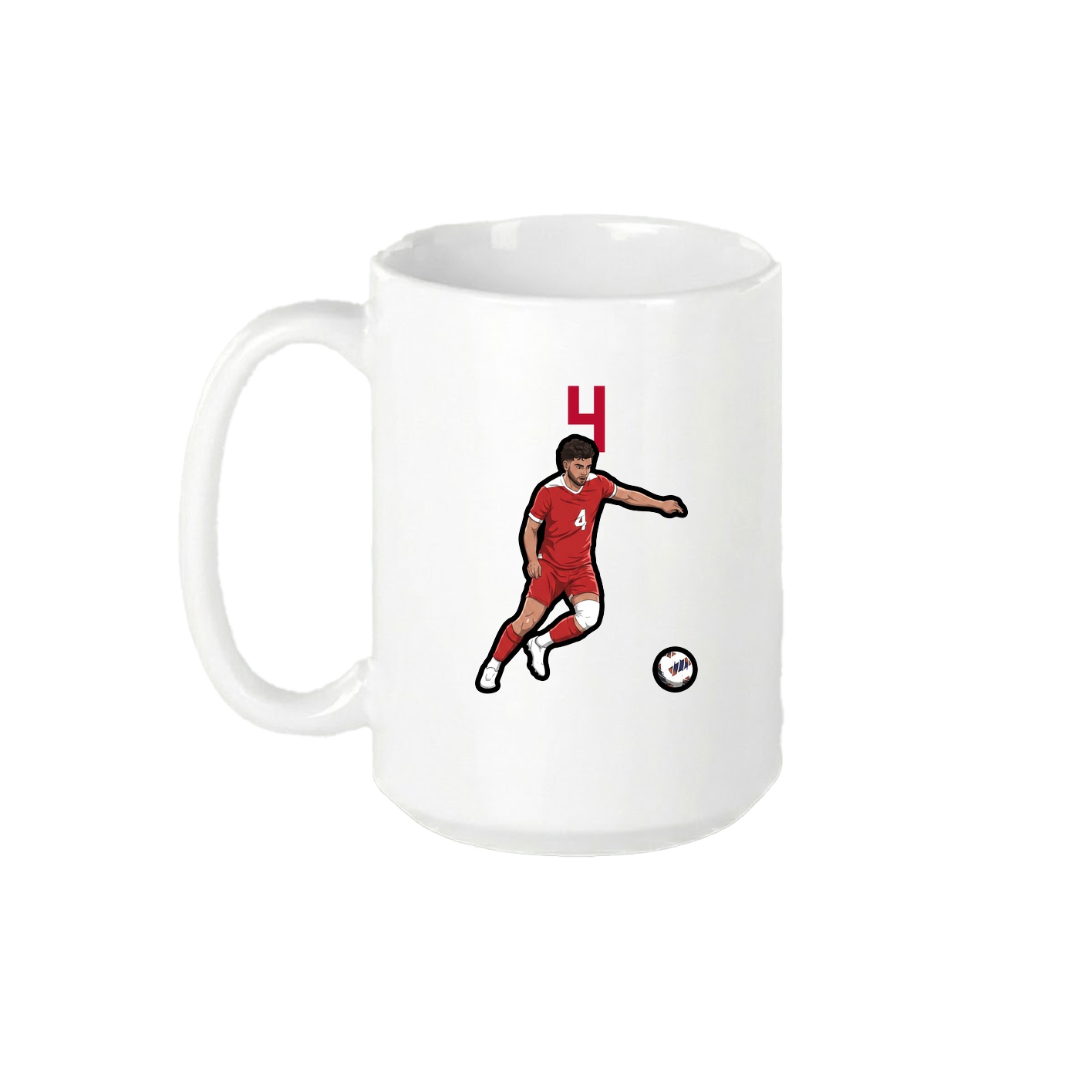 15oz Coffee Mug — Number Top in White