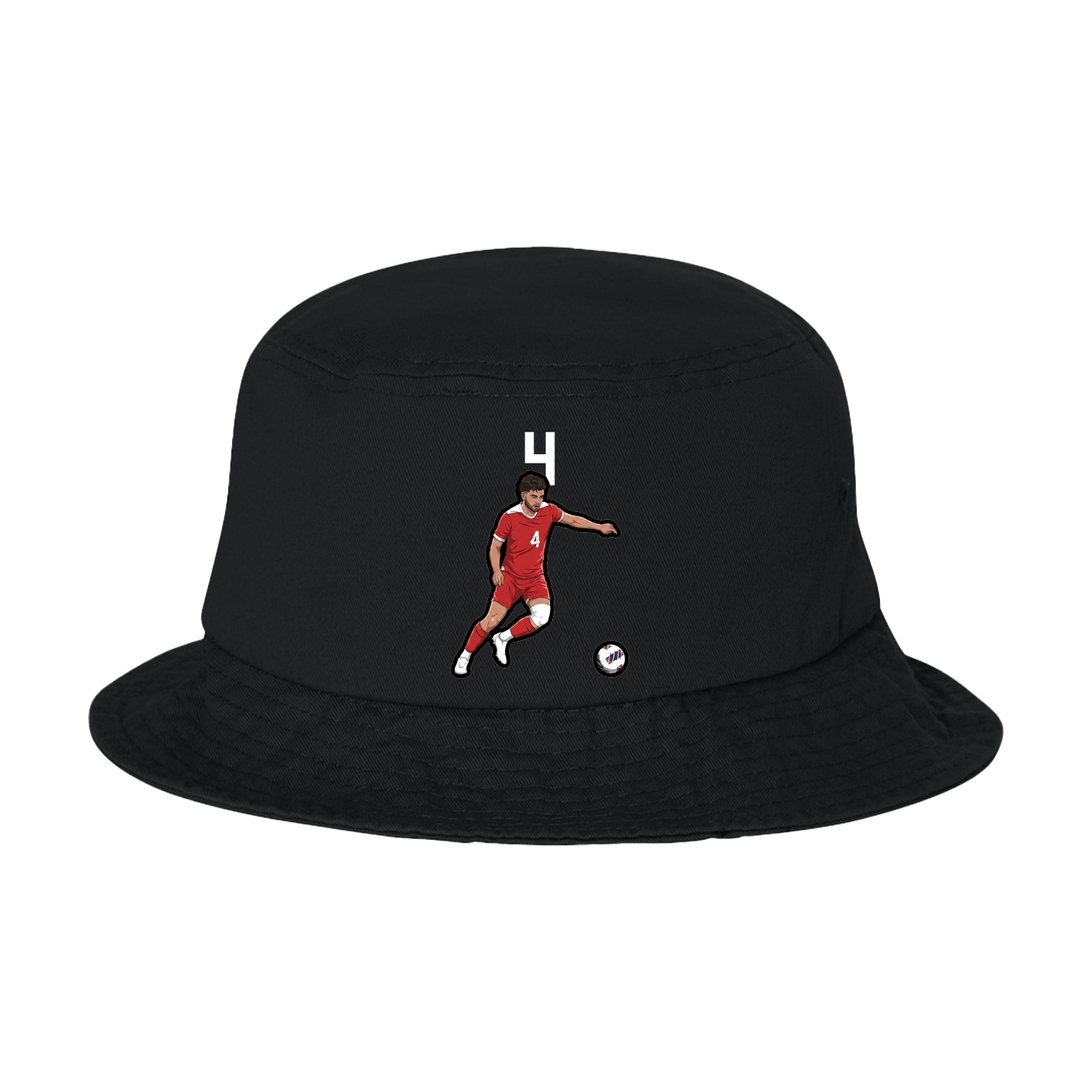 Bucket Cap — Number Top in Black
