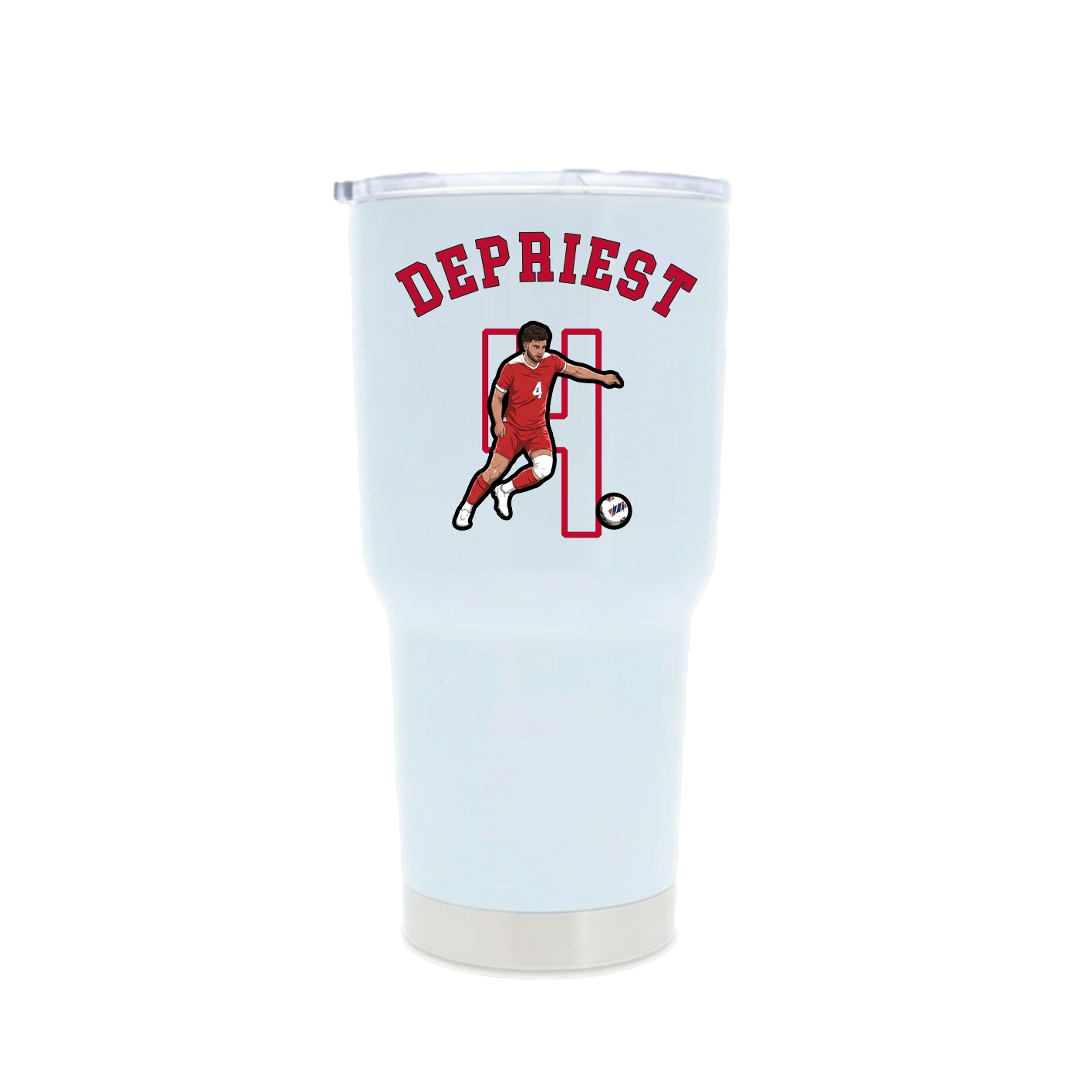 30oz Stainless Steel Tumbler — Shirsey Arch in White