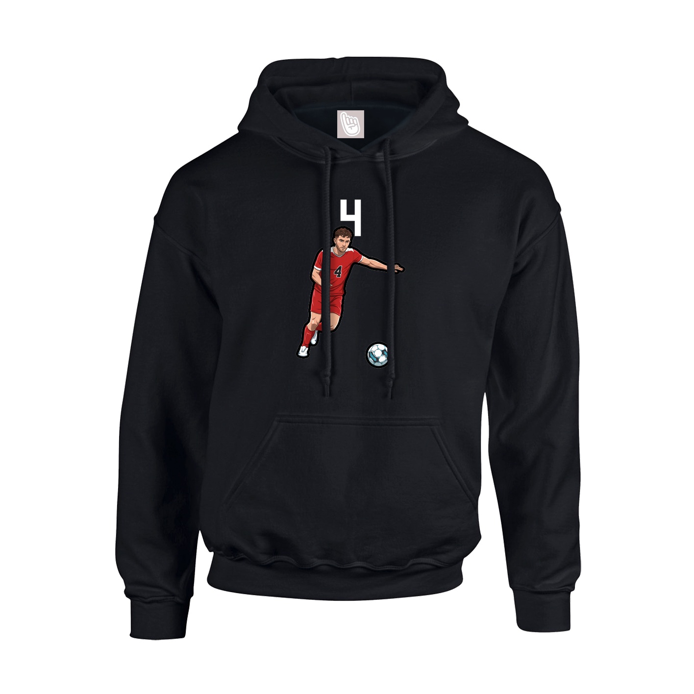 Youth Hoodie — Number Top in Black