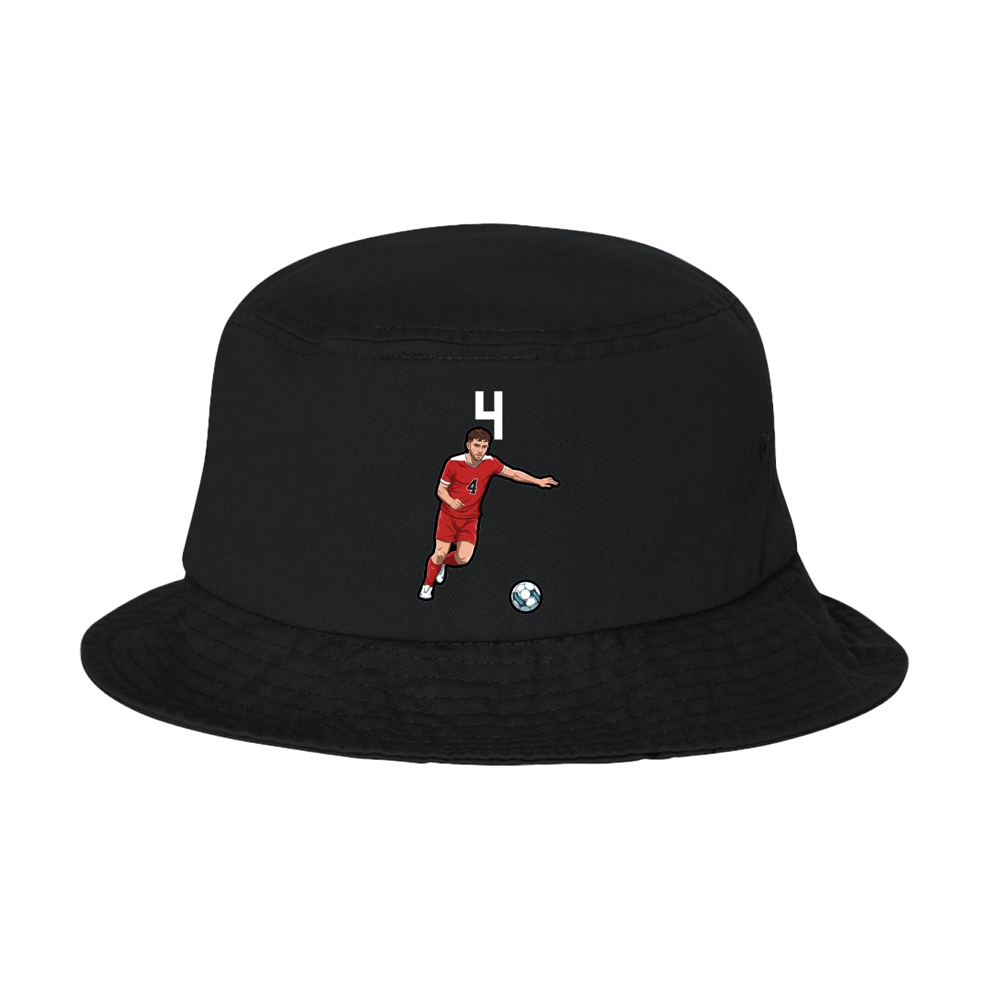 Bucket Cap — Number Top in Black