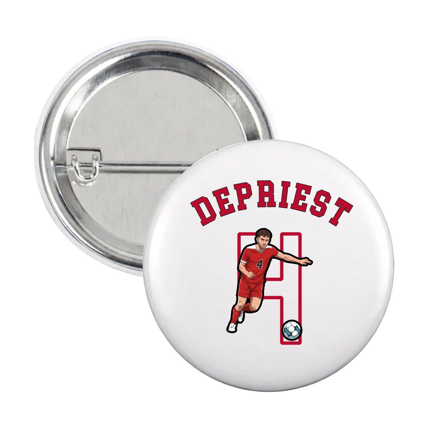 Game Day Button — Shirsey Arch in White