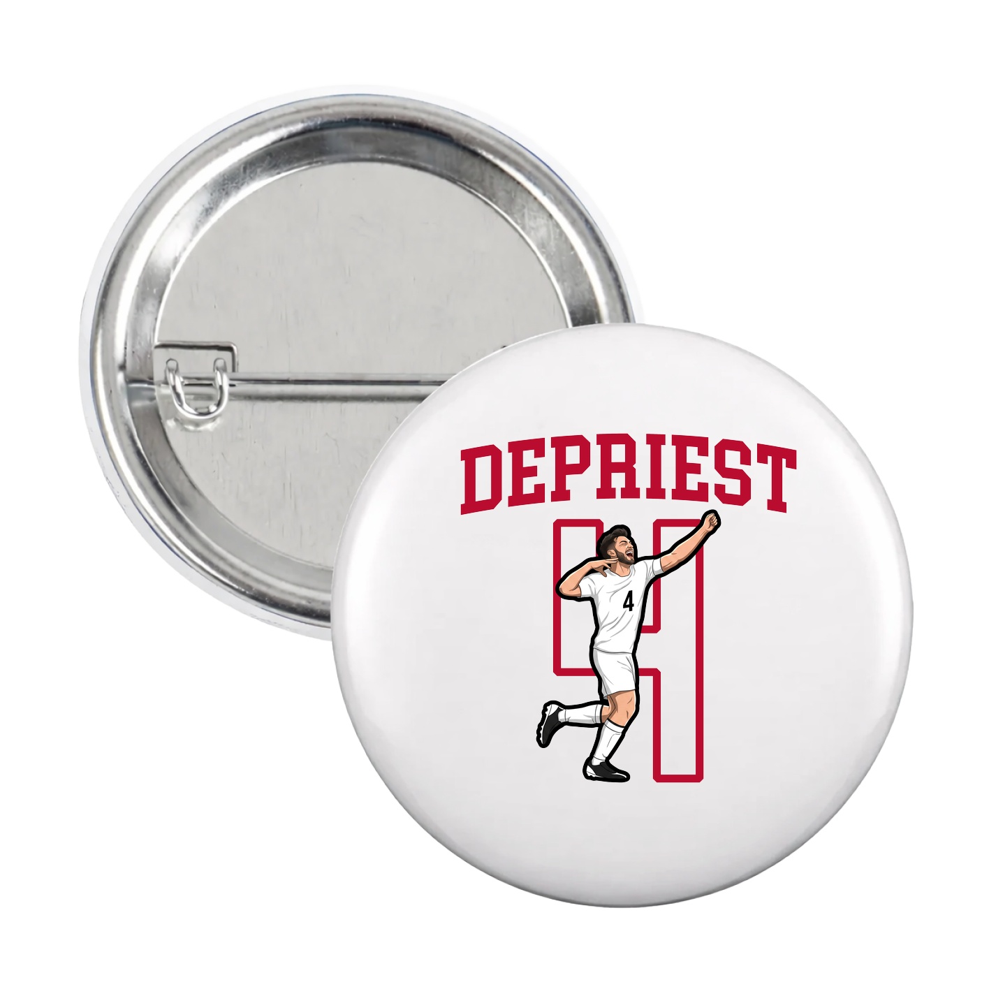 Game Day Button — Shirsey in White