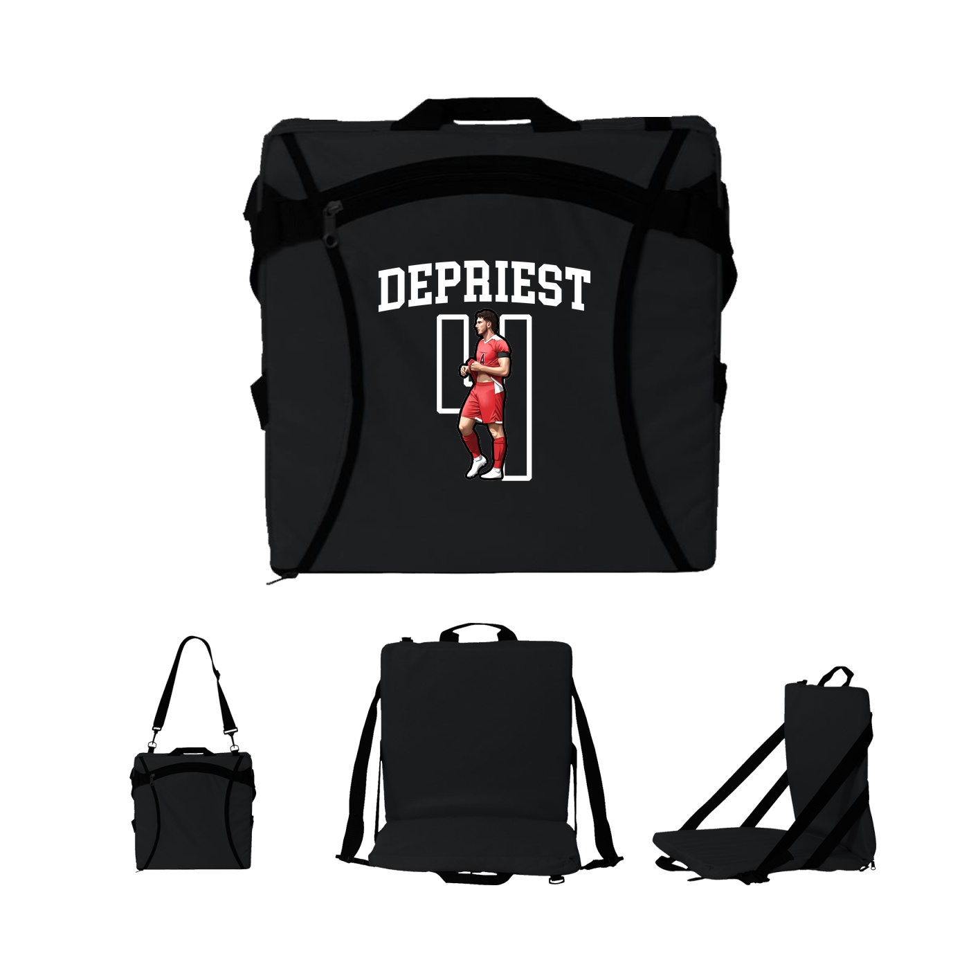 Folding Stadium Seat — Shirsey in Black