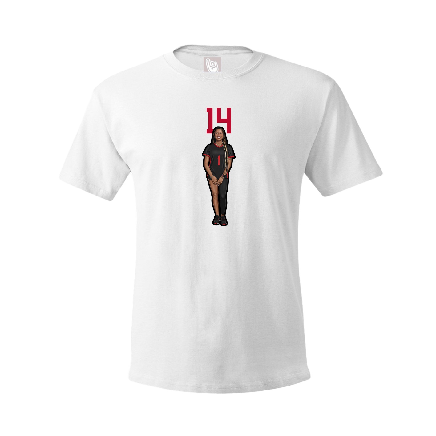 Tee — Number Top in White