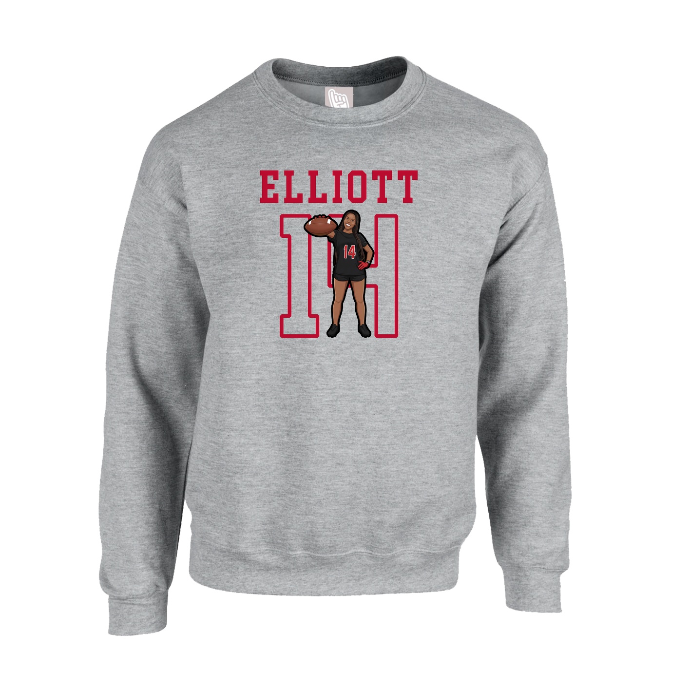 Fleece Crew — Shirsey in Grey