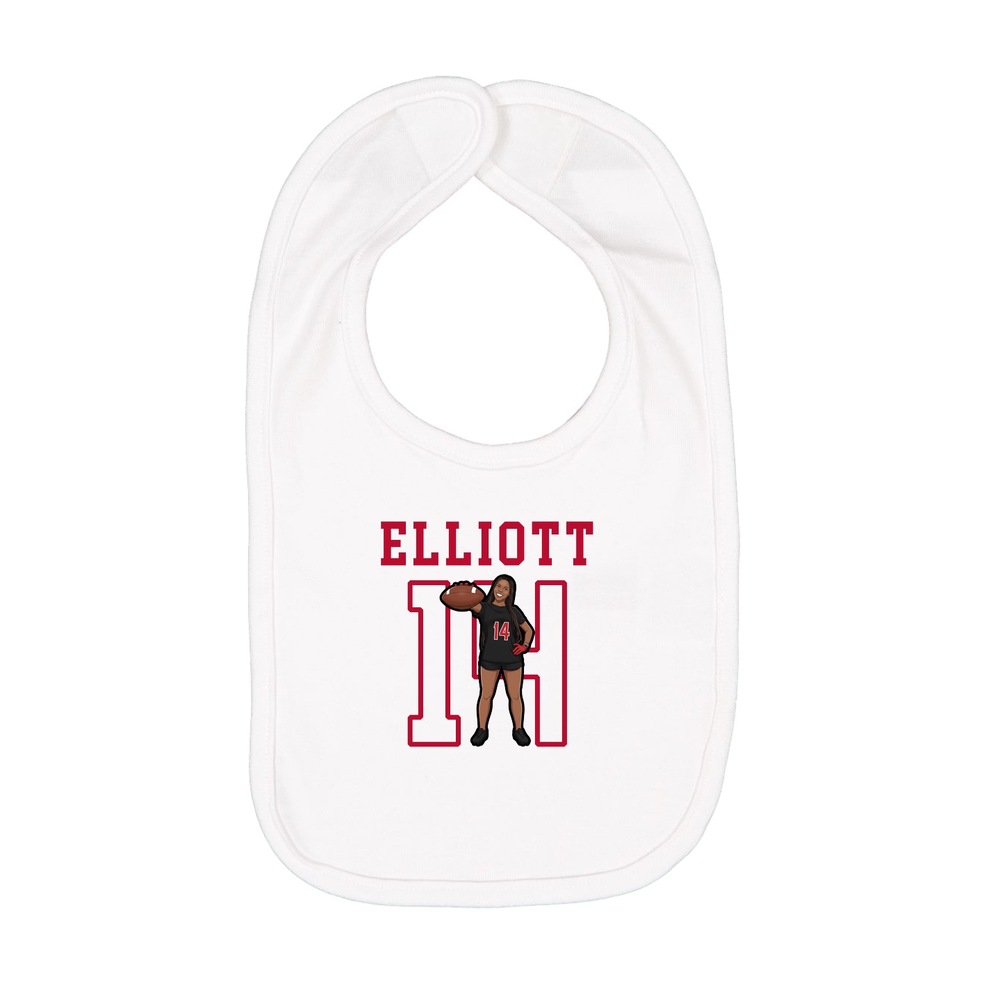 Infant Bib — Shirsey in White