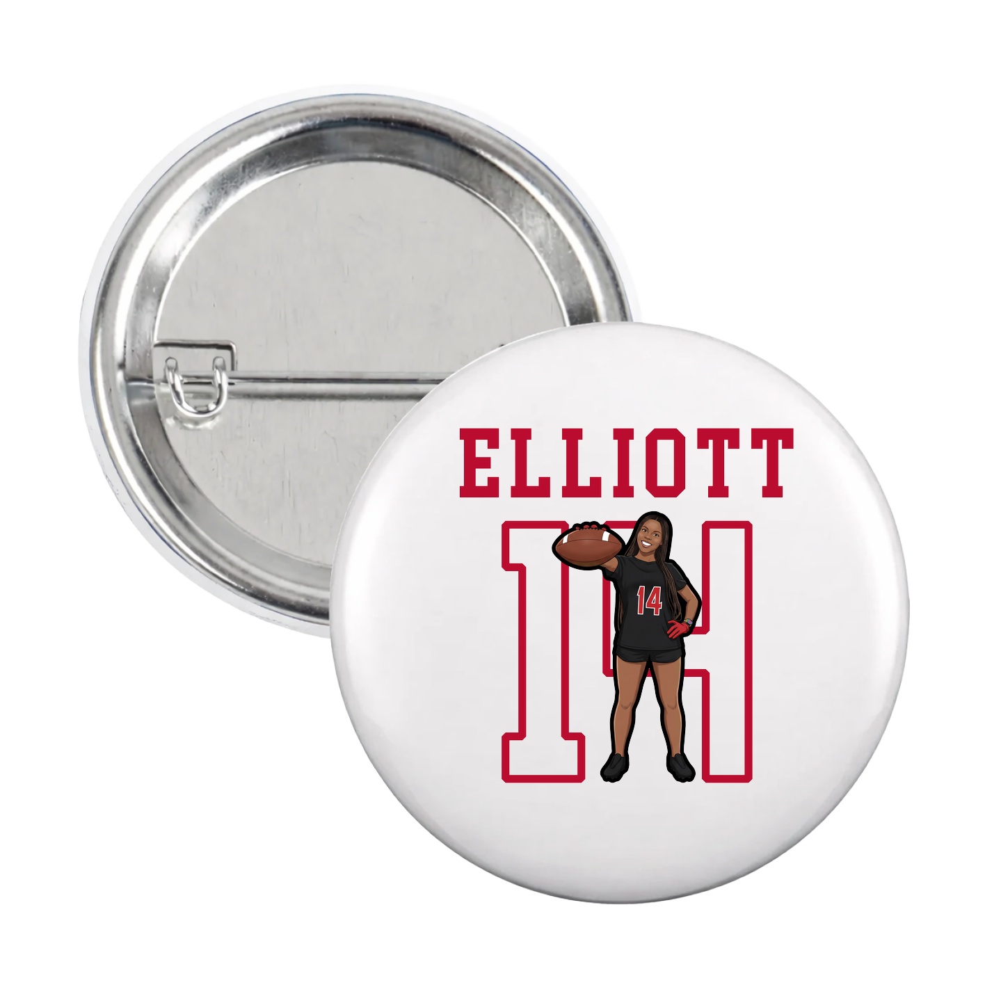 Game Day Button — Shirsey in White
