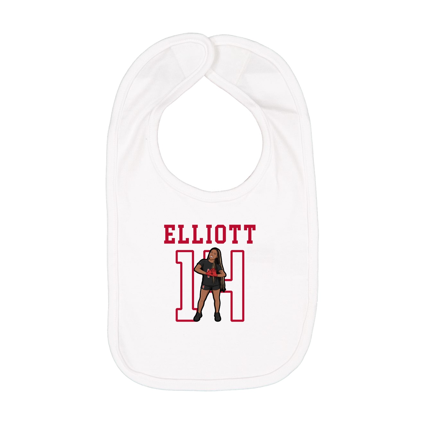 Infant Bib — Shirsey in White