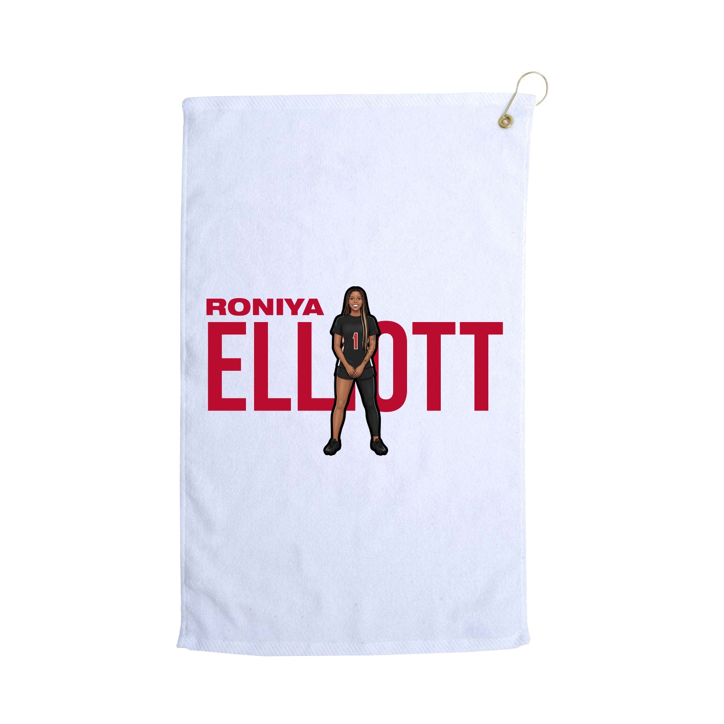 Golf Towel — Player Name in White
