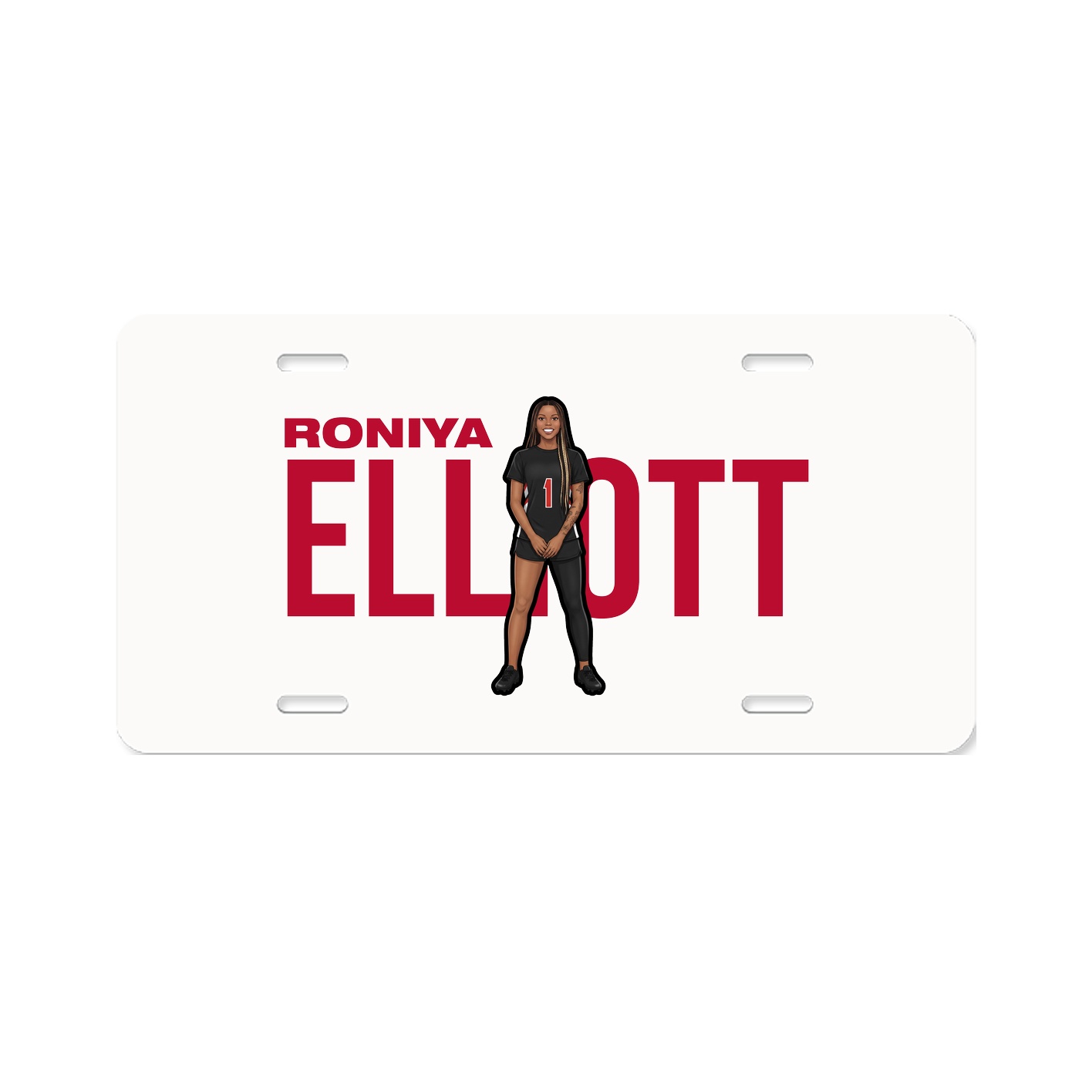 License Plate — Player Name in Classic