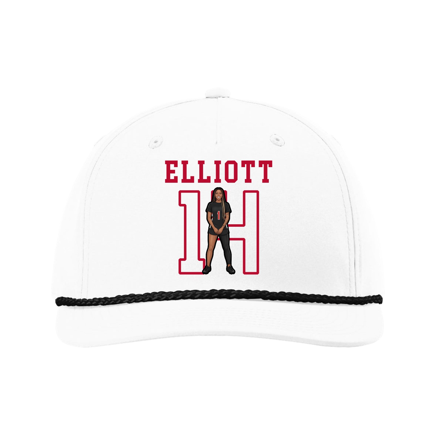Five-Panel Classic Rope Cap — Shirsey in White