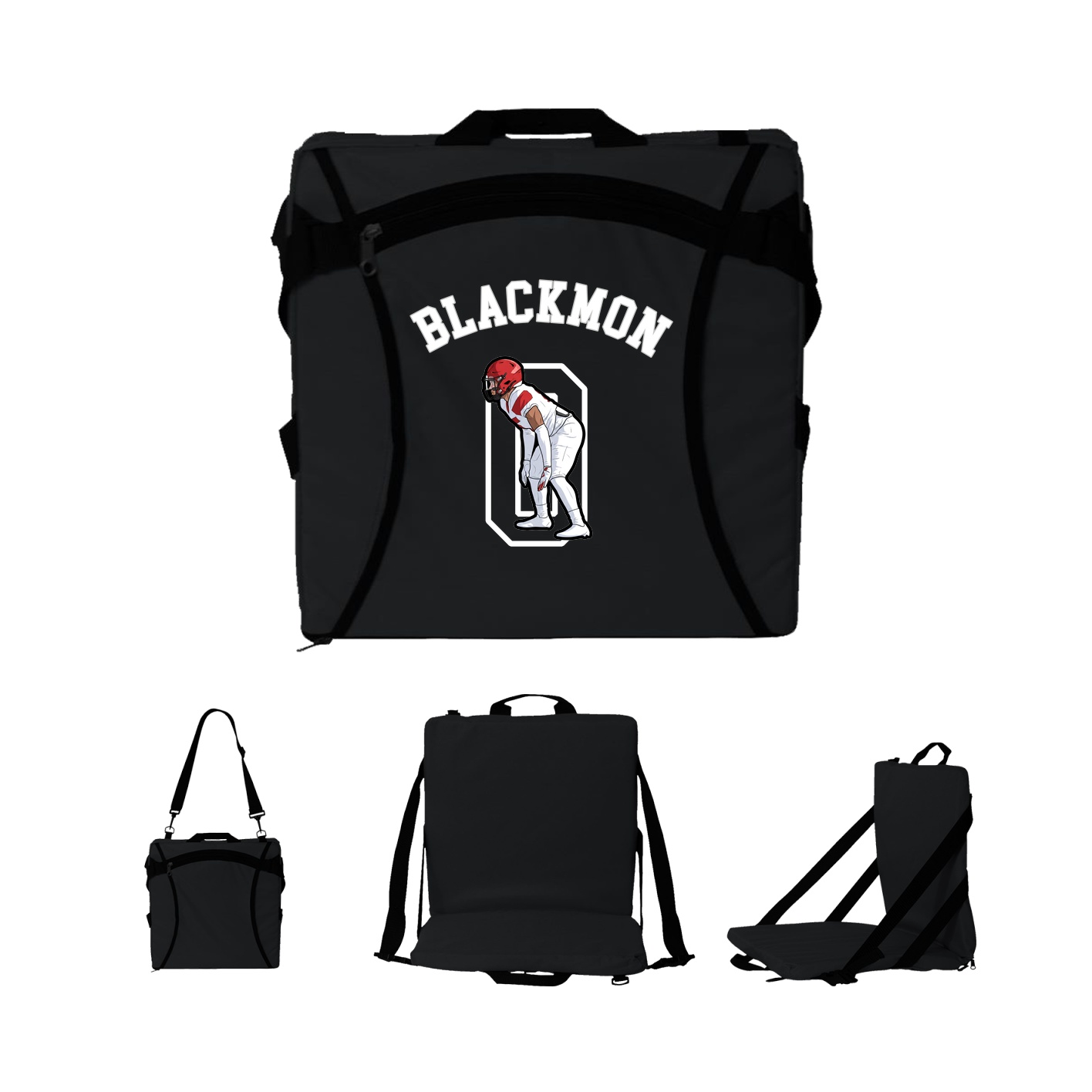 Folding Stadium Seat — Shirsey Arch in Black