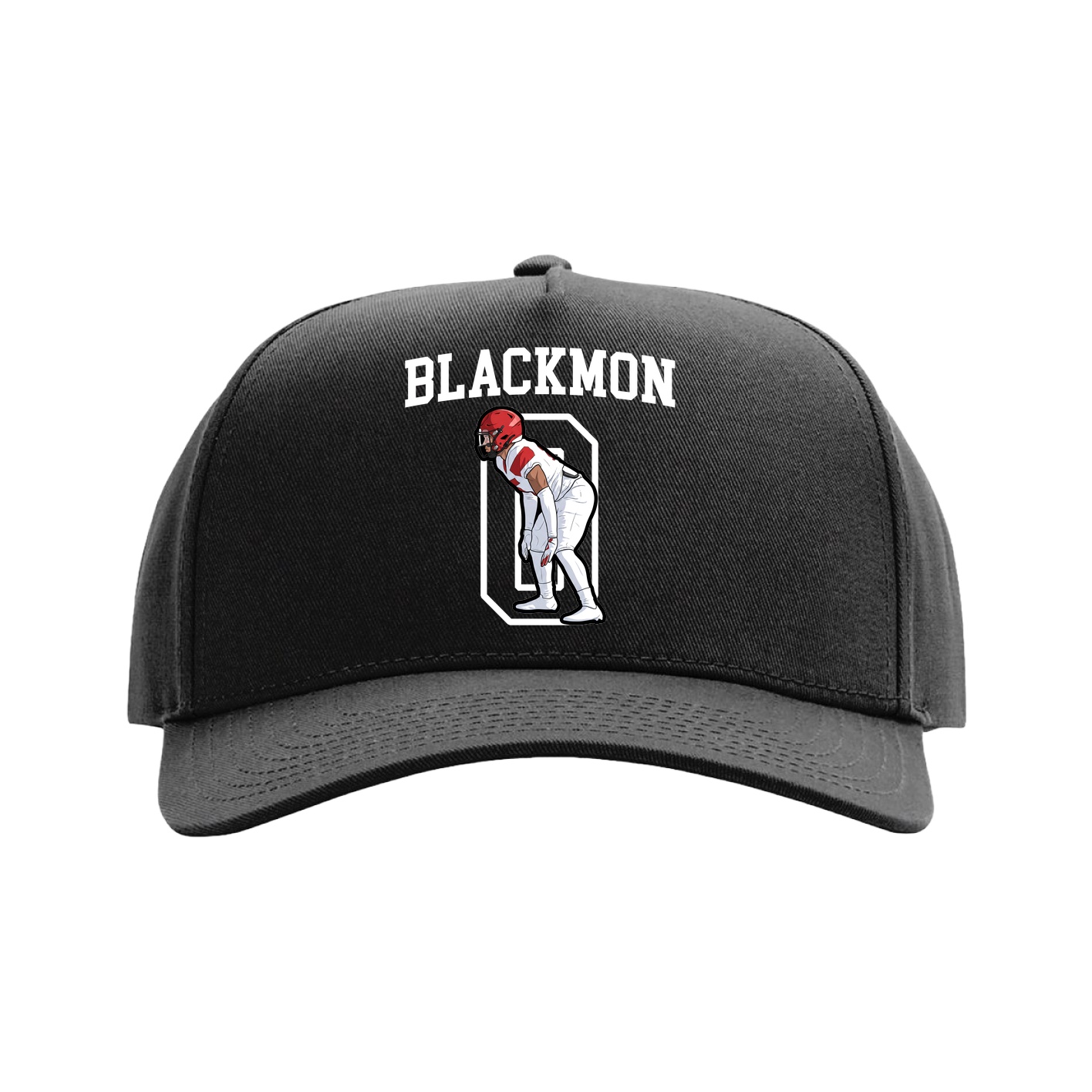 Full Fabric Five-Panel Champ Cap — Shirsey in Black