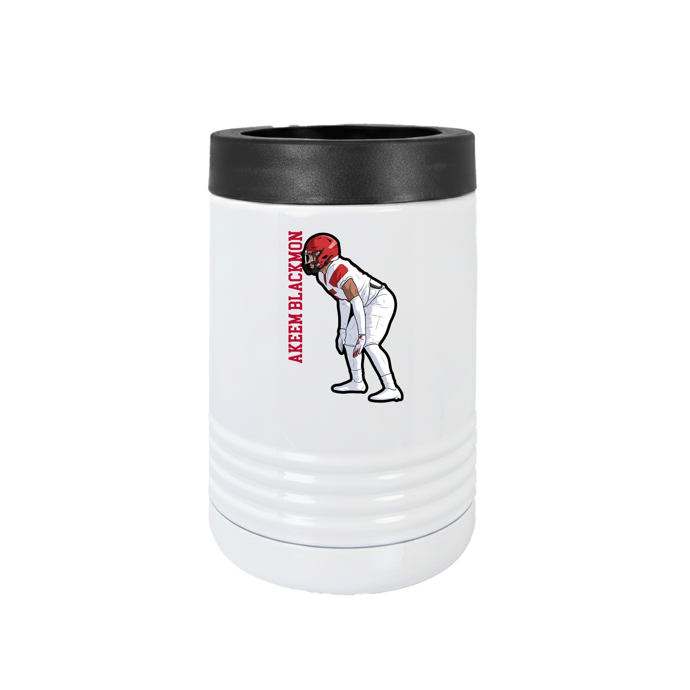 Beverage Holder — Name Vertical in White