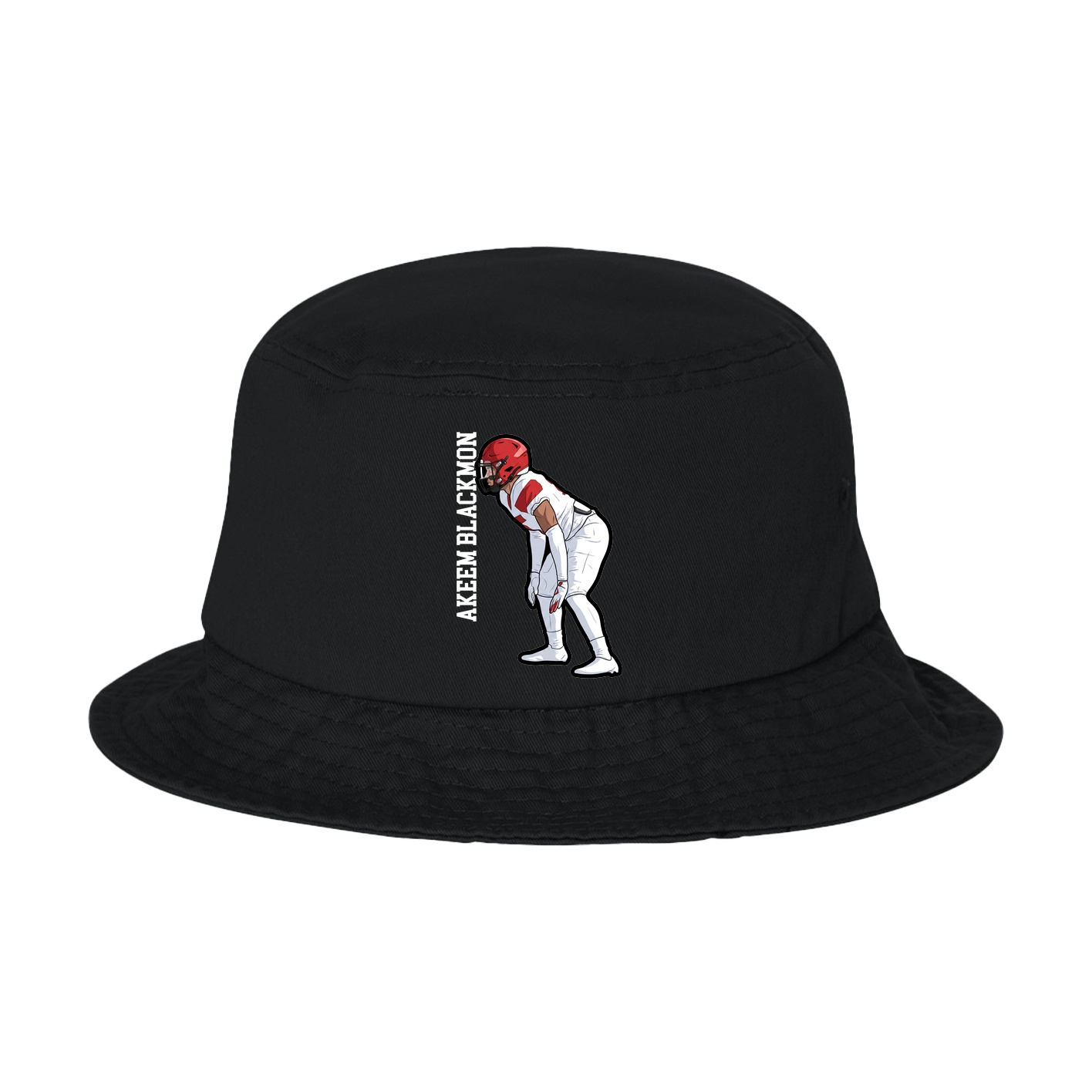 Bucket Cap — Name Vertical in Black