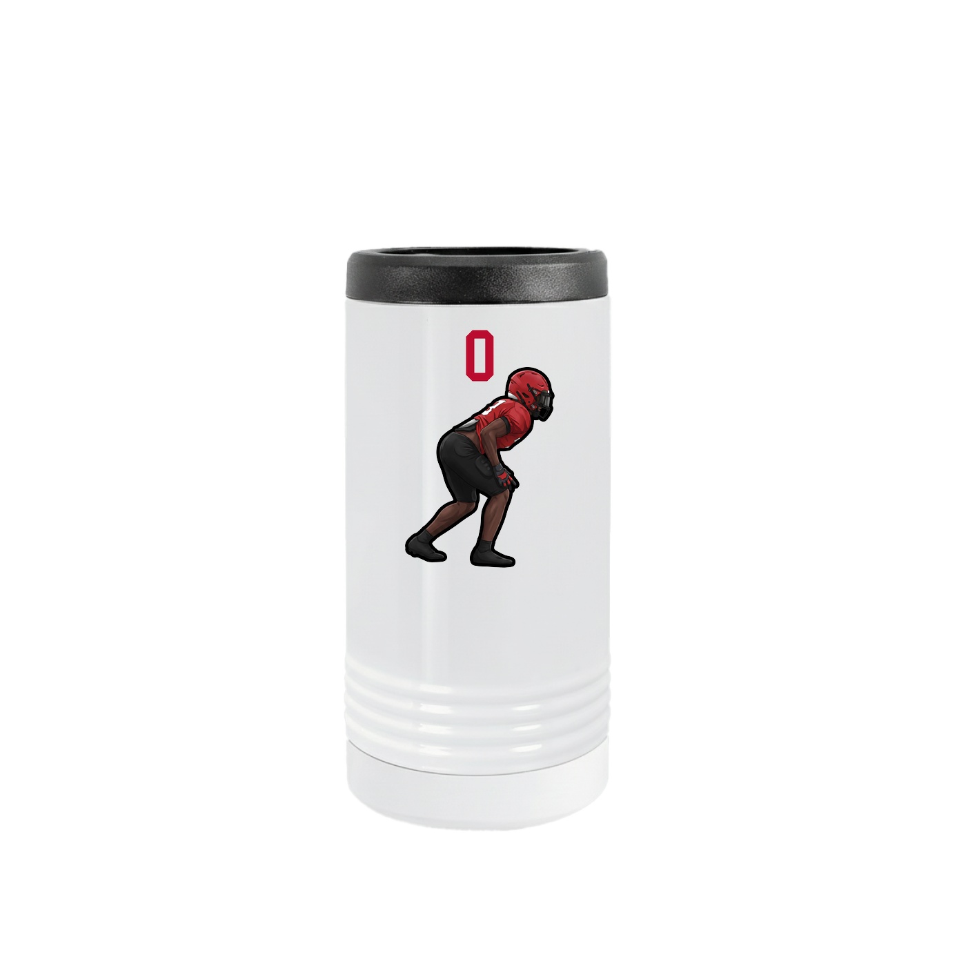 Slim Beverage Holder — Number Top in White