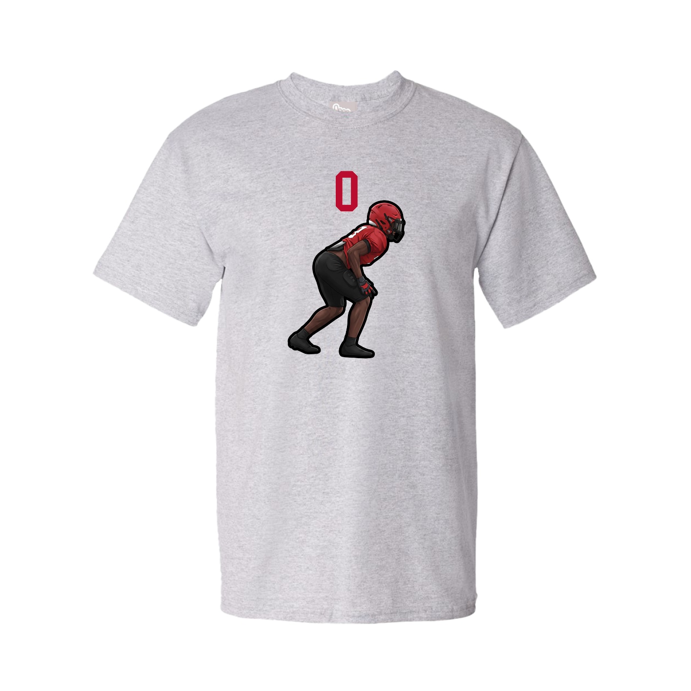 Tee — Number Top in Grey