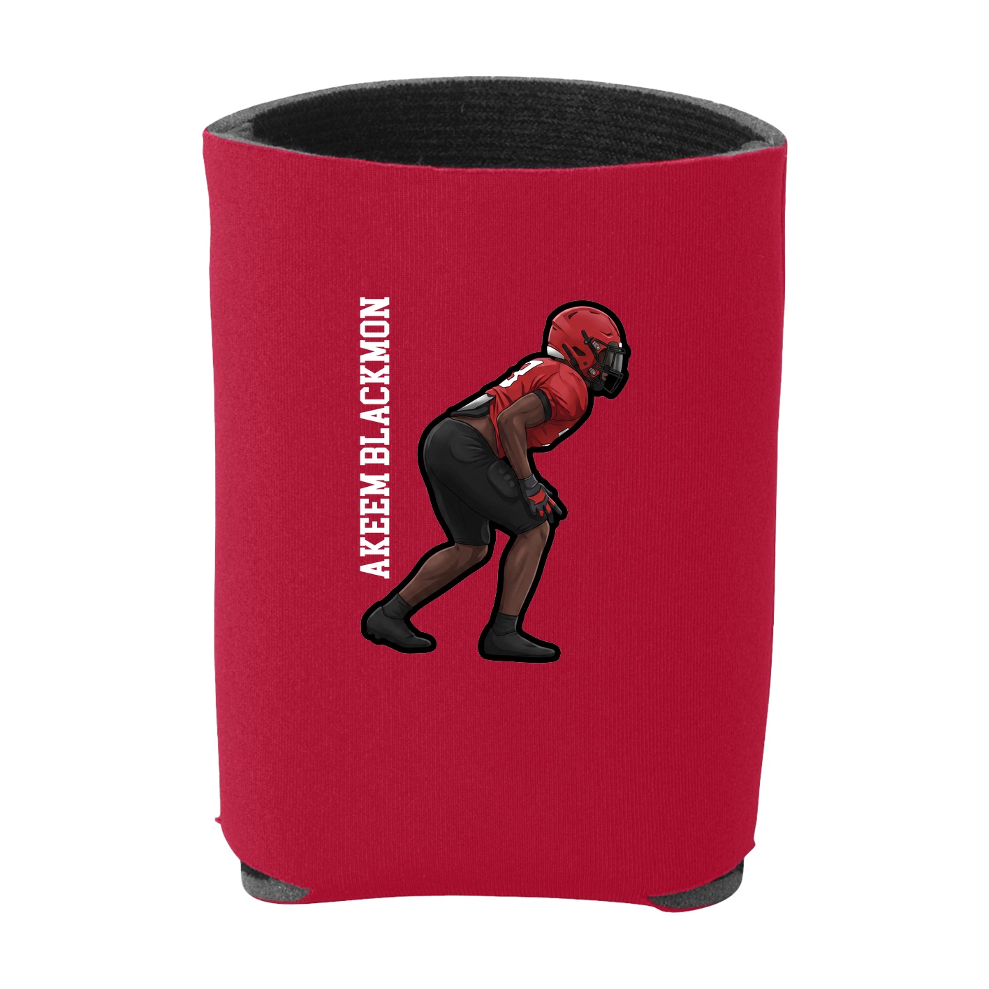 Can Holder — Name Vertical in Red