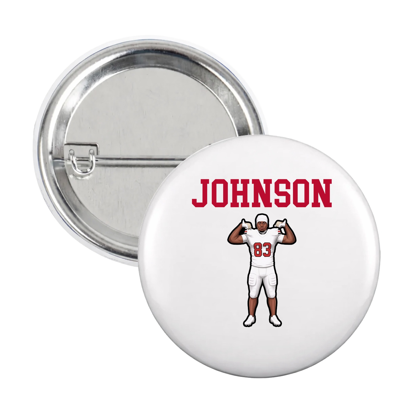 Game Day Button — Shirsey in White