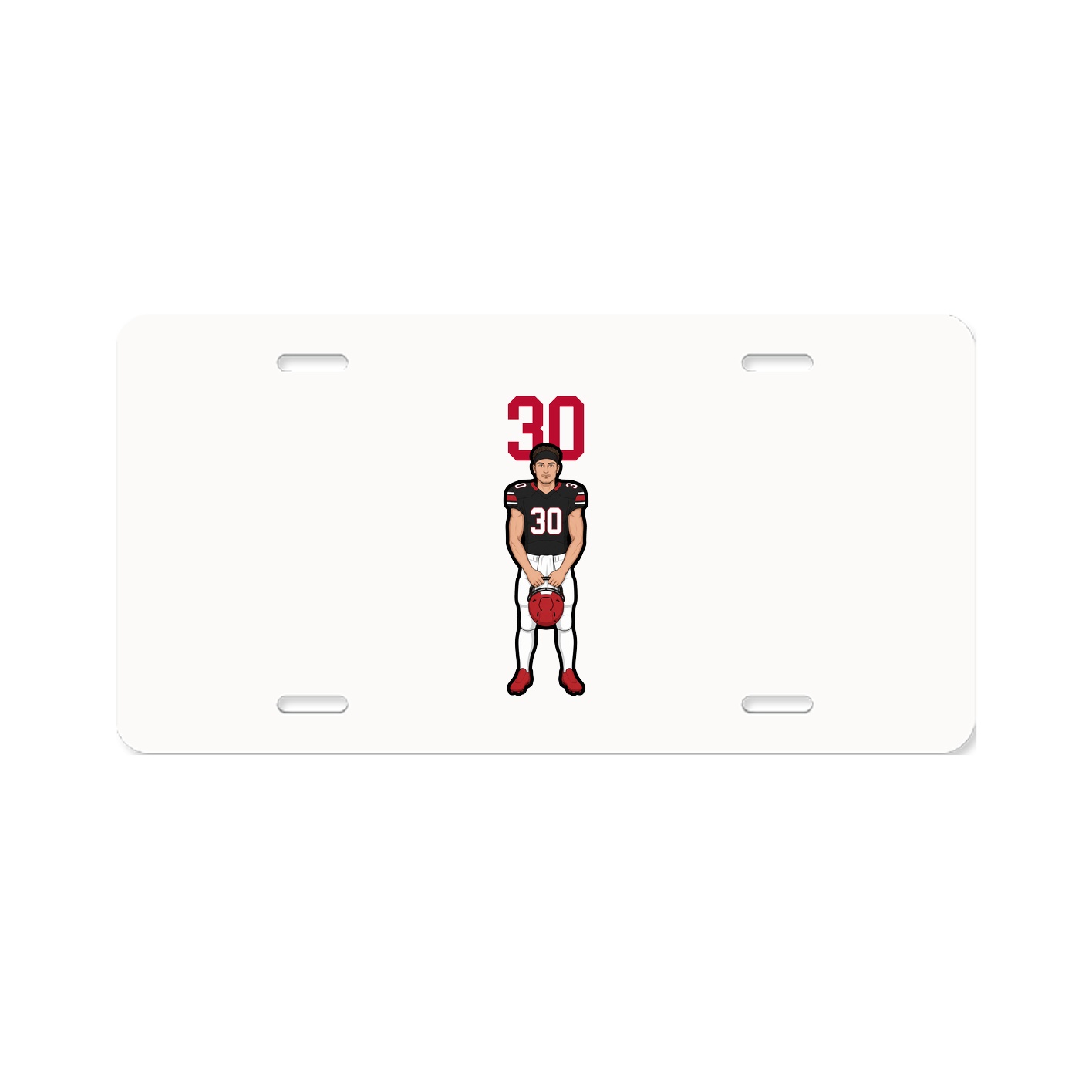 License Plate — Number Top in Classic
