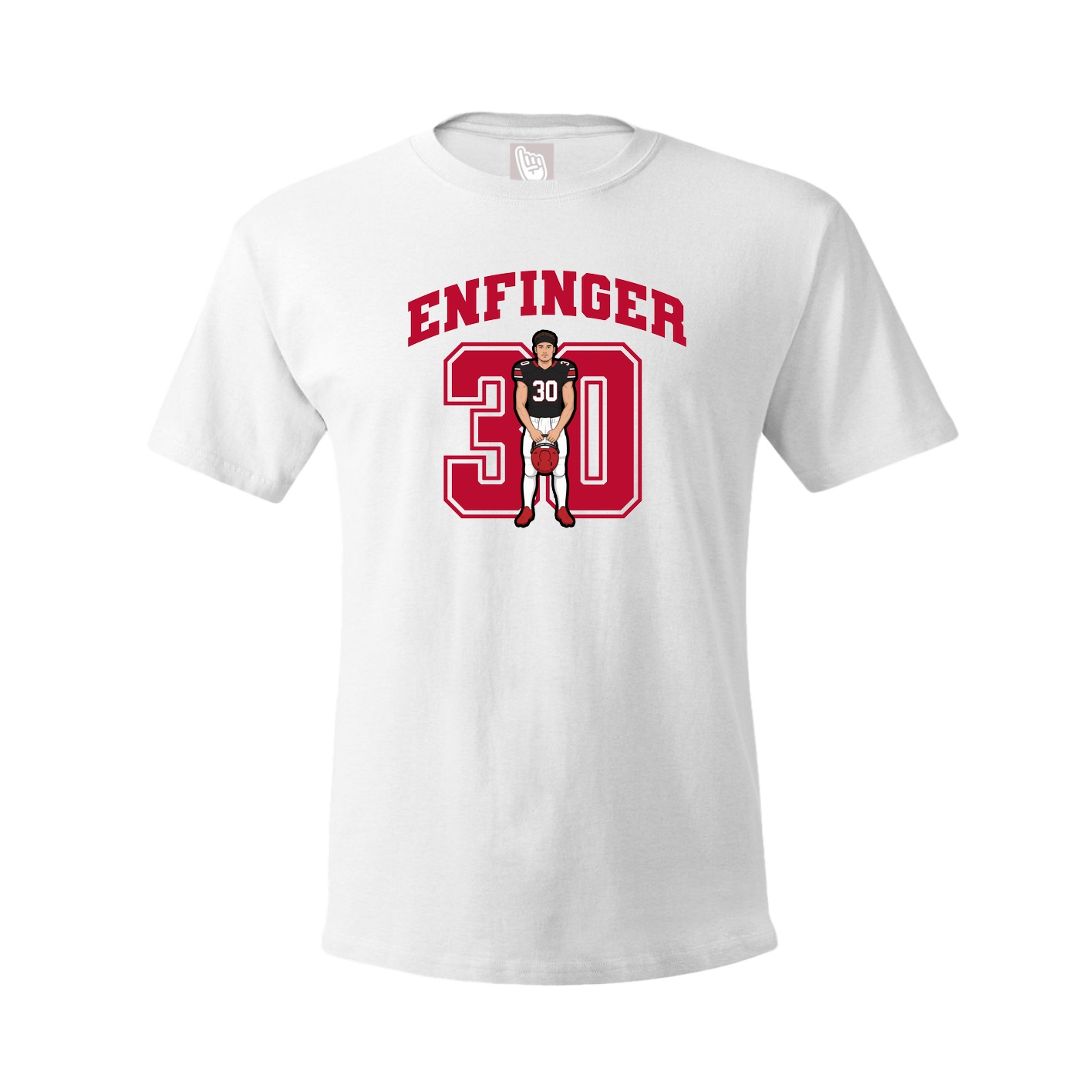 Tee — Number in White