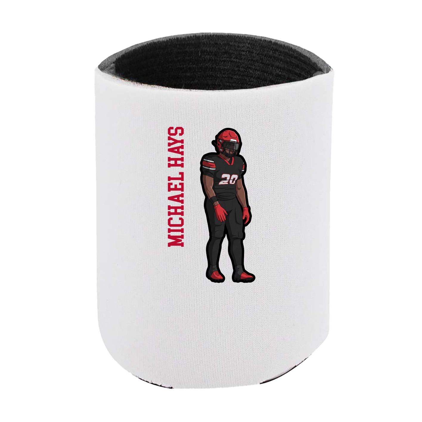 Can Holder — Name Vertical in White
