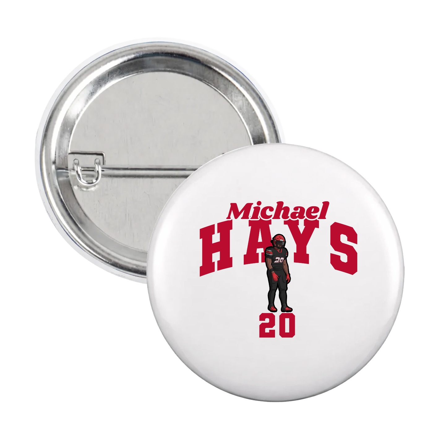 Game Day Button — Signature Arch in White