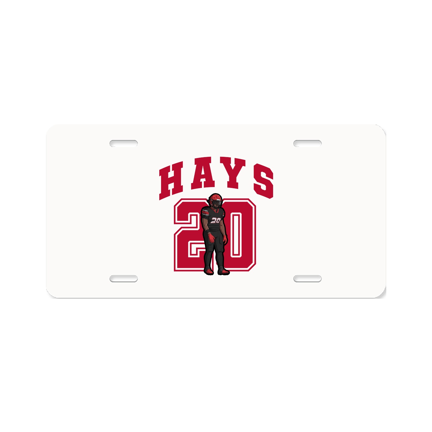 License Plate — Number in Classic