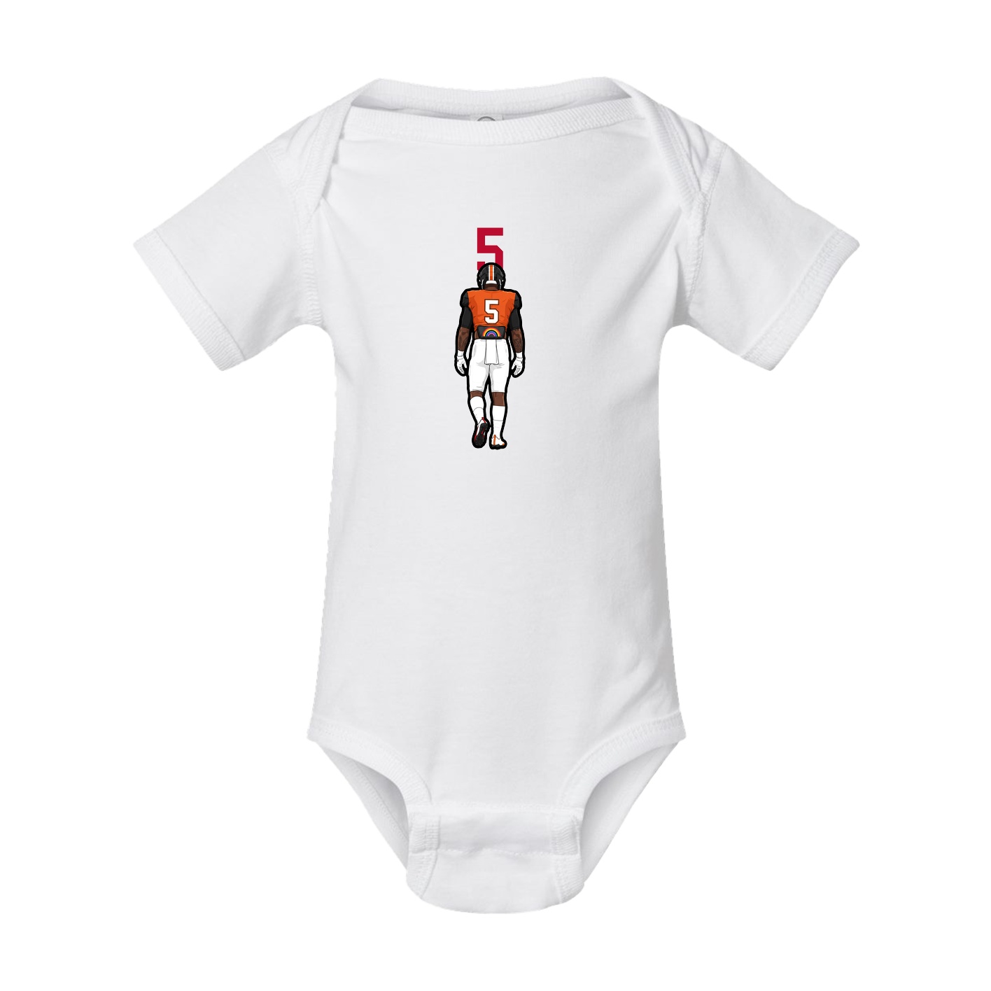 Baby Onesie — Number Top in White