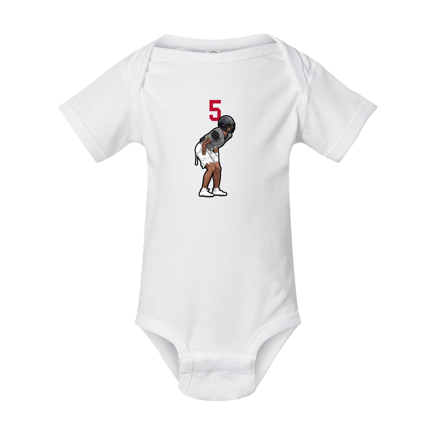 Baby Onesie — Number Top in White