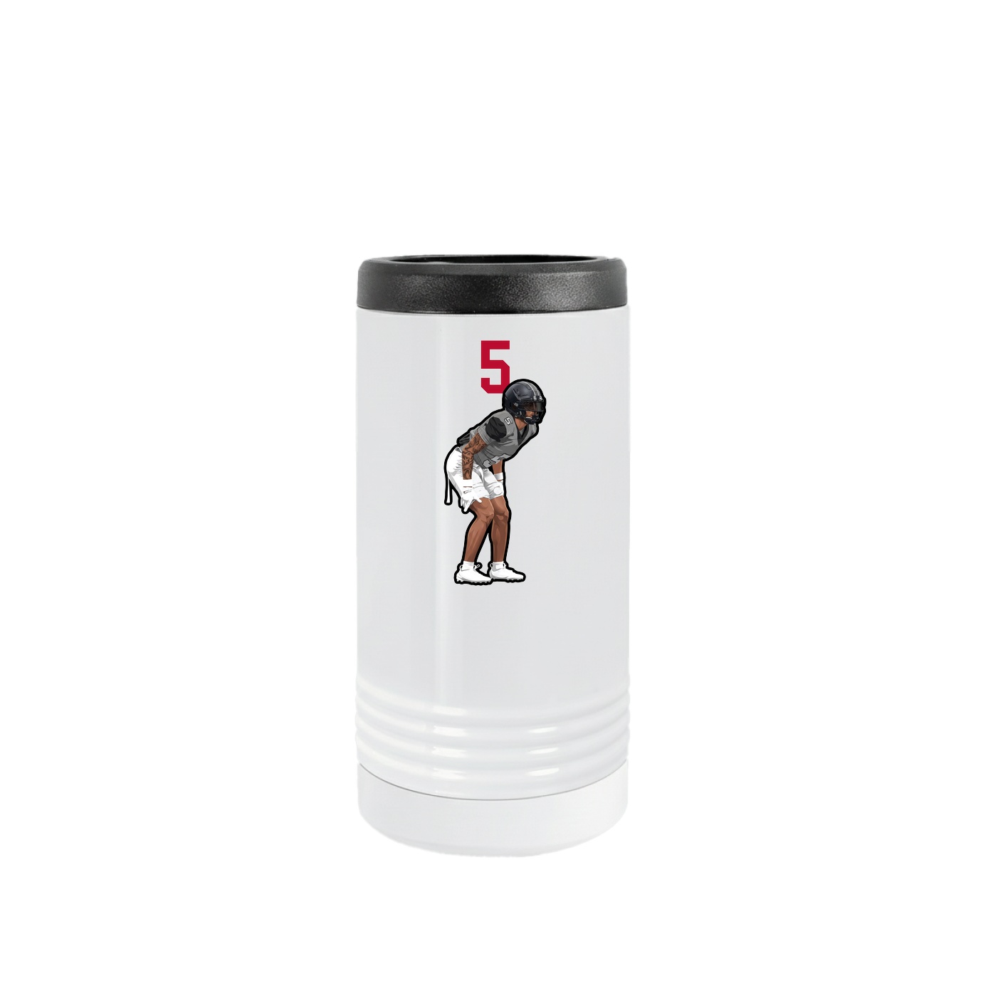 Slim Beverage Holder — Number Top in White