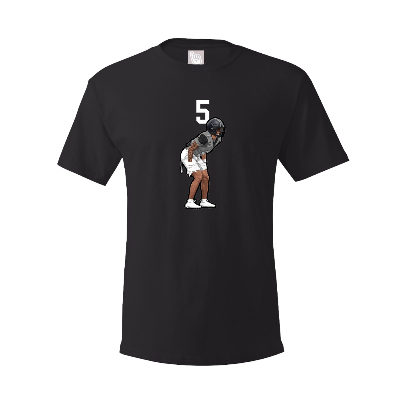 Youth Tee — Number Top in Black
