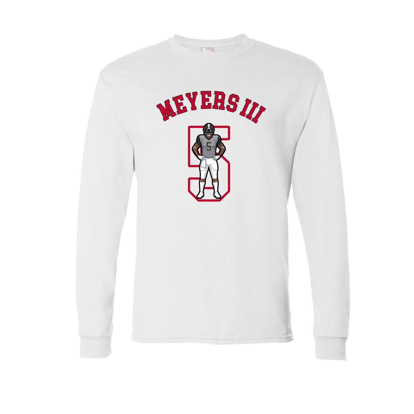 Long Sleeve Tee — Shirsey Arch in White